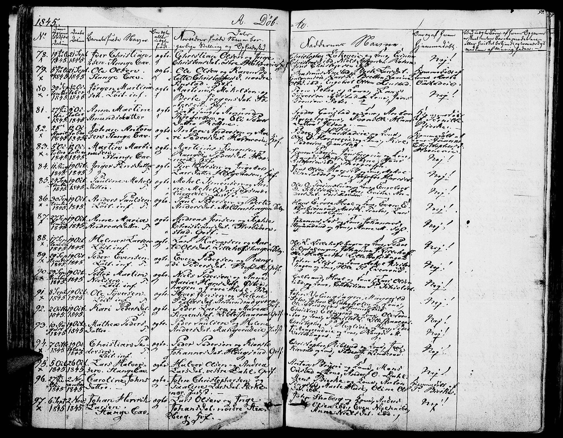 Romedal prestekontor, AV/SAH-PREST-004/K/L0003: Parish register (official) no. 3, 1829-1846, p. 93