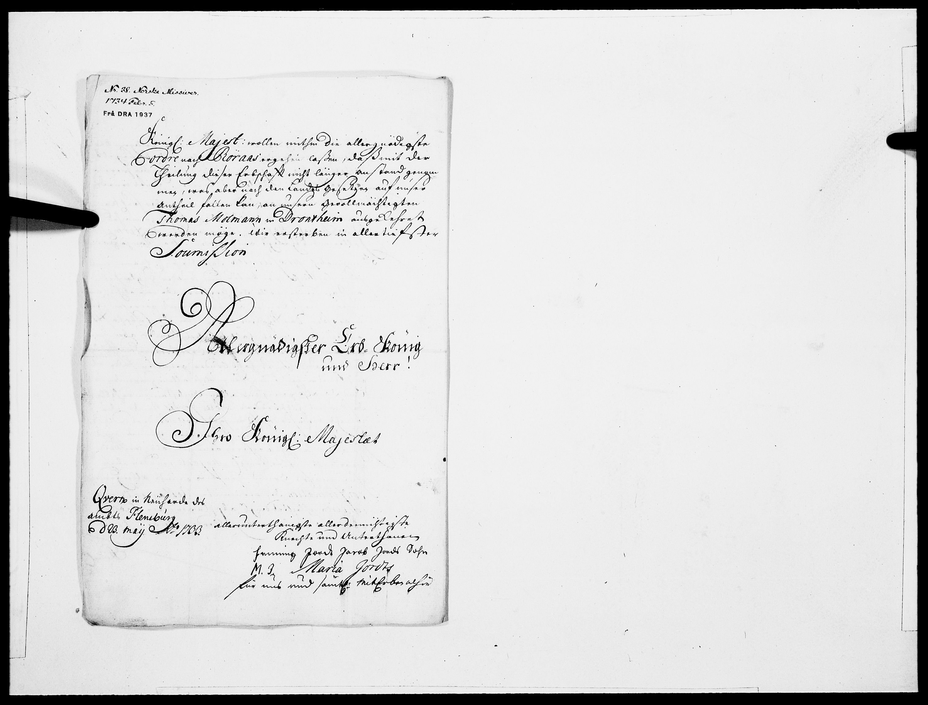 Danske Kanselli 1572-1799, AV/RA-EA-3023/F/Fc/Fcc/Fcca/L0115: Norske innlegg 1572-1799, 1734, p. 94