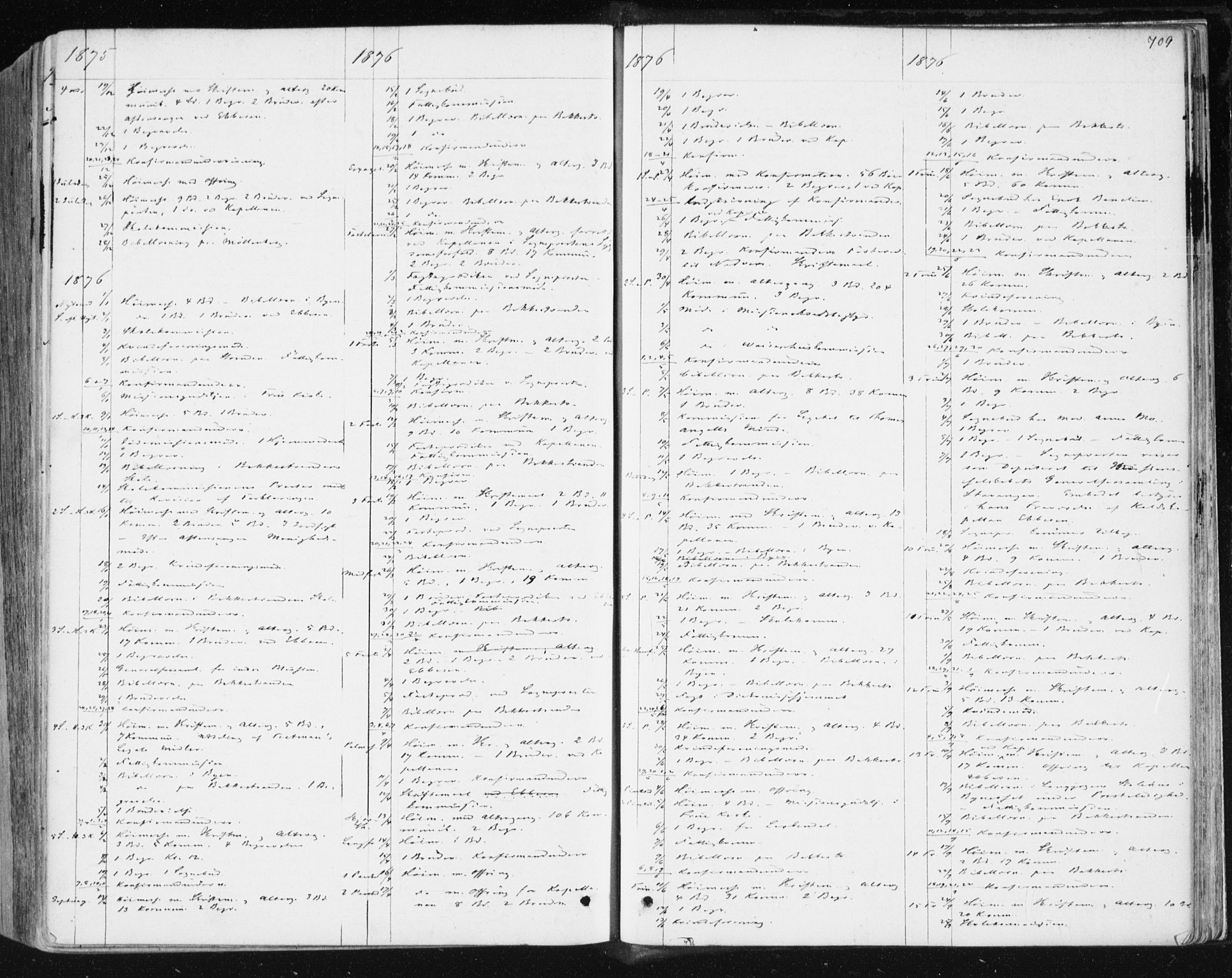 Ministerialprotokoller, klokkerbøker og fødselsregistre - Sør-Trøndelag, SAT/A-1456/604/L0186: Parish register (official) no. 604A07, 1866-1877, p. 709