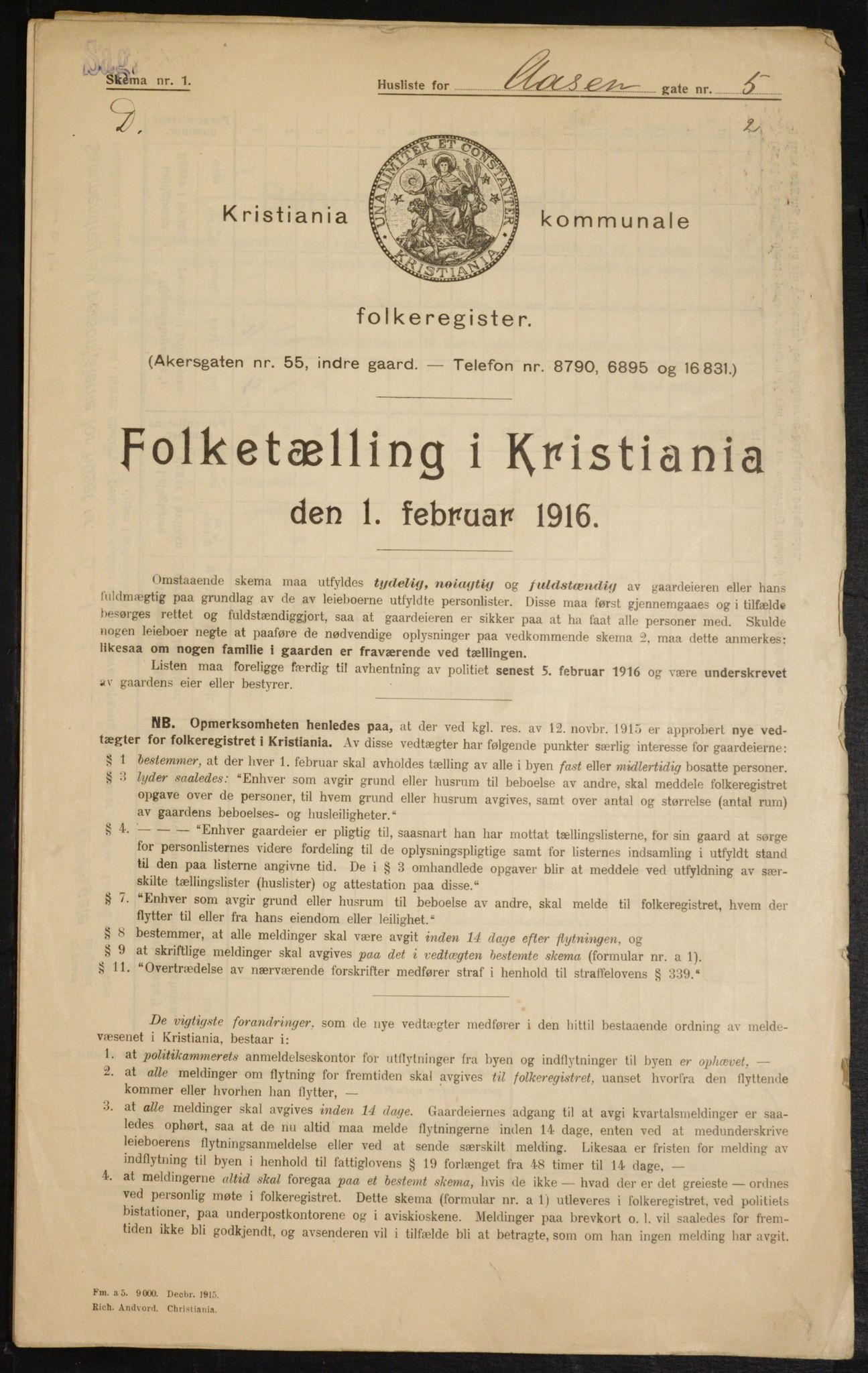 OBA, Municipal Census 1916 for Kristiania, 1916, p. 134766