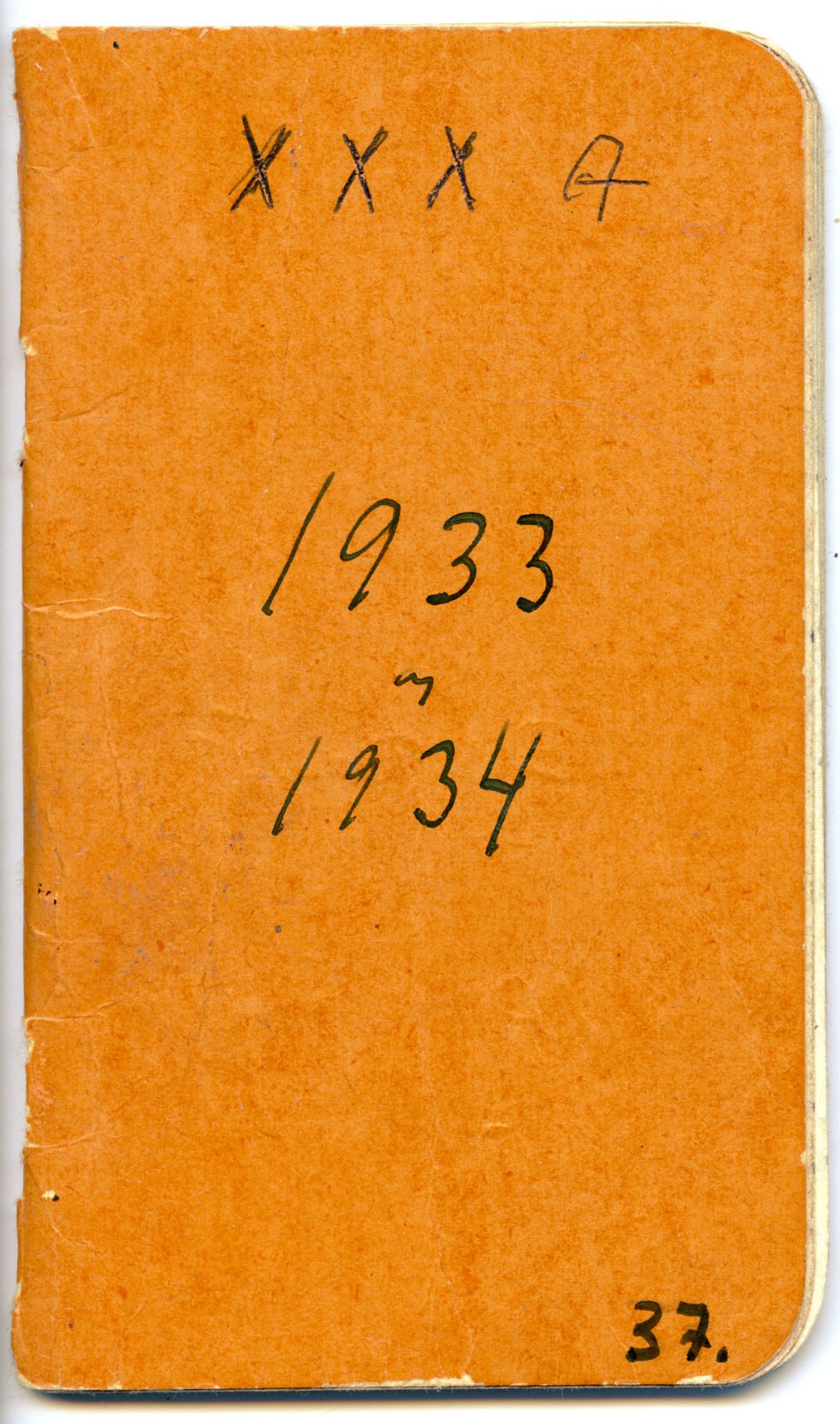Gerhard Kjølås-arkivet, FMFB/A-1081/F/L0037: Bok XXXA, 1933-1934