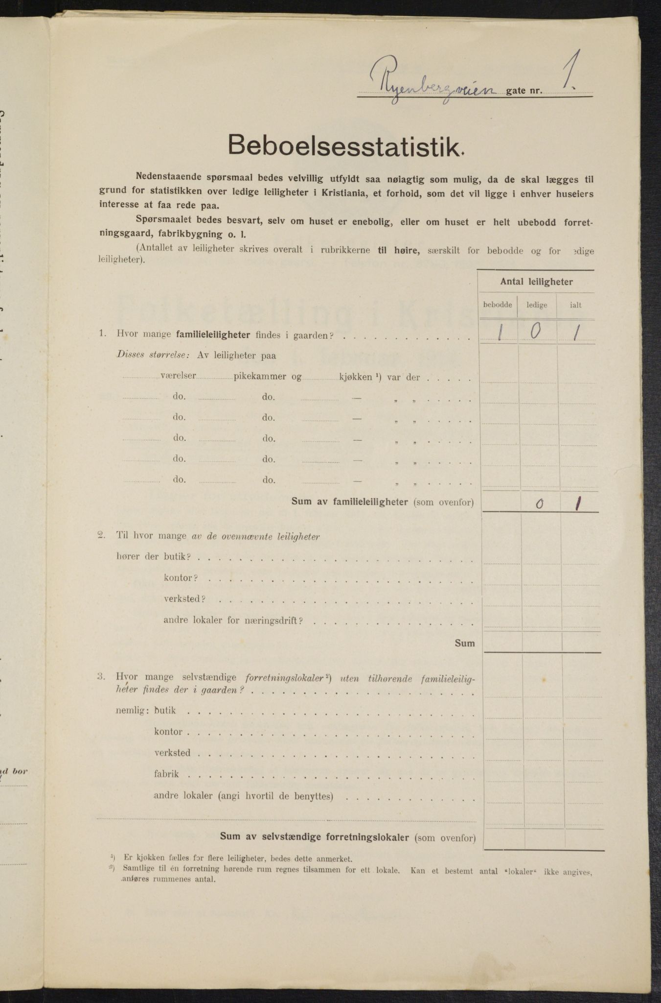 OBA, Municipal Census 1914 for Kristiania, 1914, p. 85482