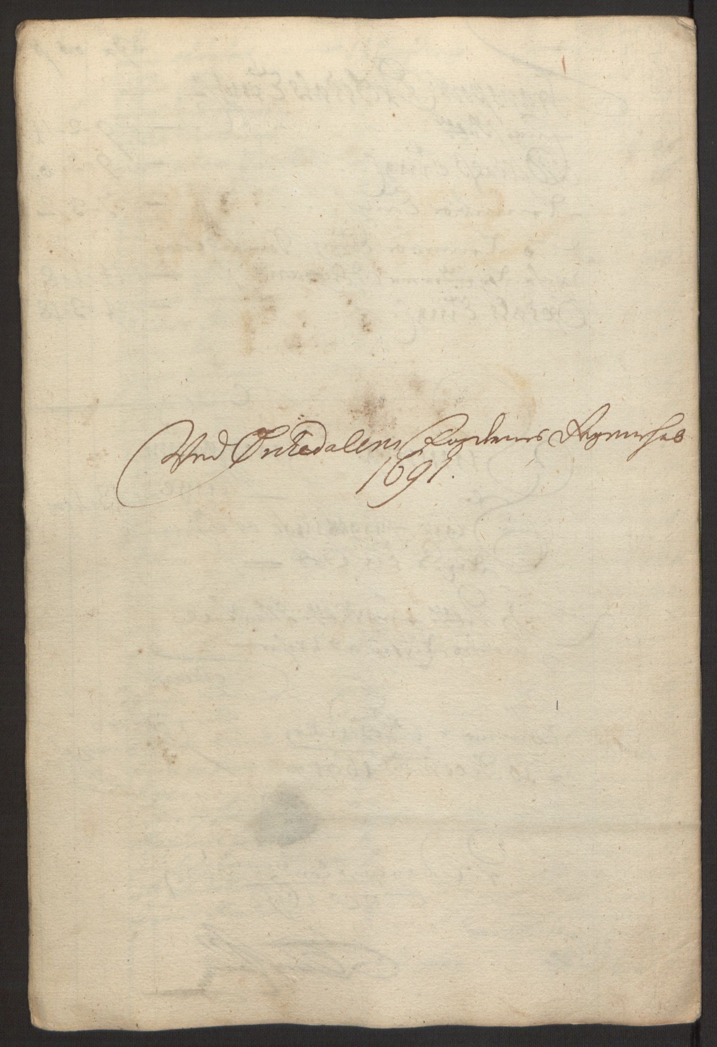 Rentekammeret inntil 1814, Reviderte regnskaper, Fogderegnskap, RA/EA-4092/R58/L3937: Fogderegnskap Orkdal, 1691-1692, p. 49