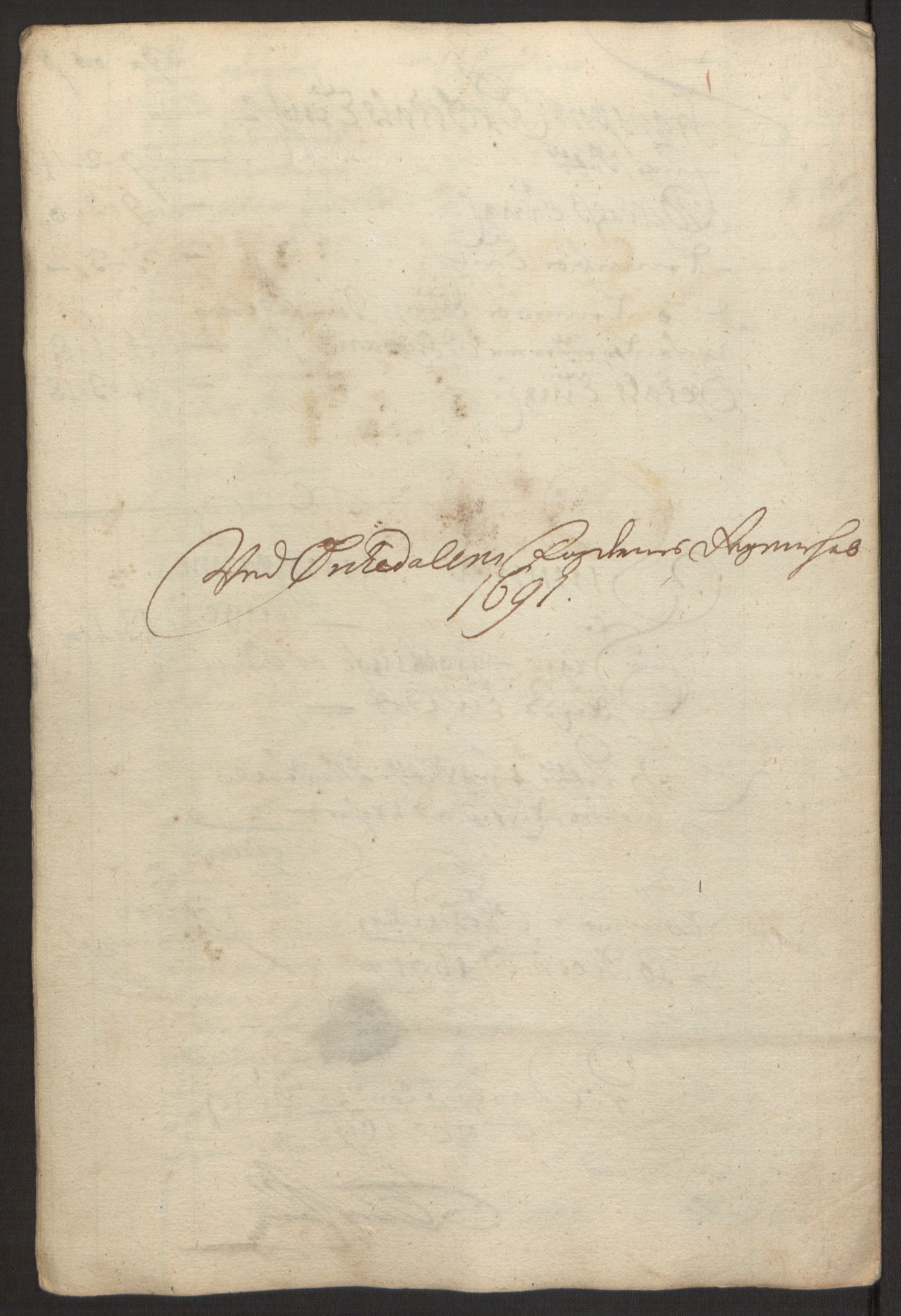 Rentekammeret inntil 1814, Reviderte regnskaper, Fogderegnskap, AV/RA-EA-4092/R58/L3937: Fogderegnskap Orkdal, 1691-1692, p. 49