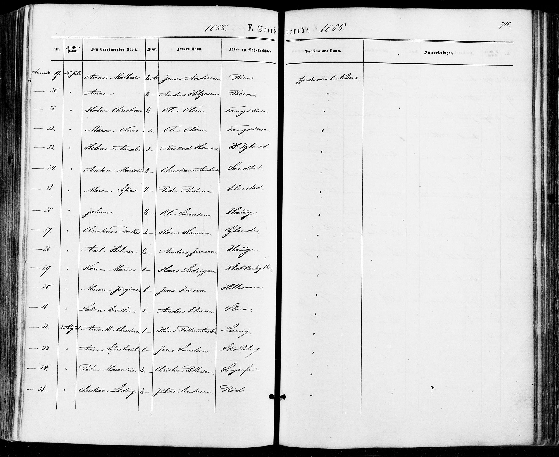 Aremark prestekontor Kirkebøker, SAO/A-10899/F/Fc/L0004: Parish register (official) no. III 4, 1866-1877, p. 715-716