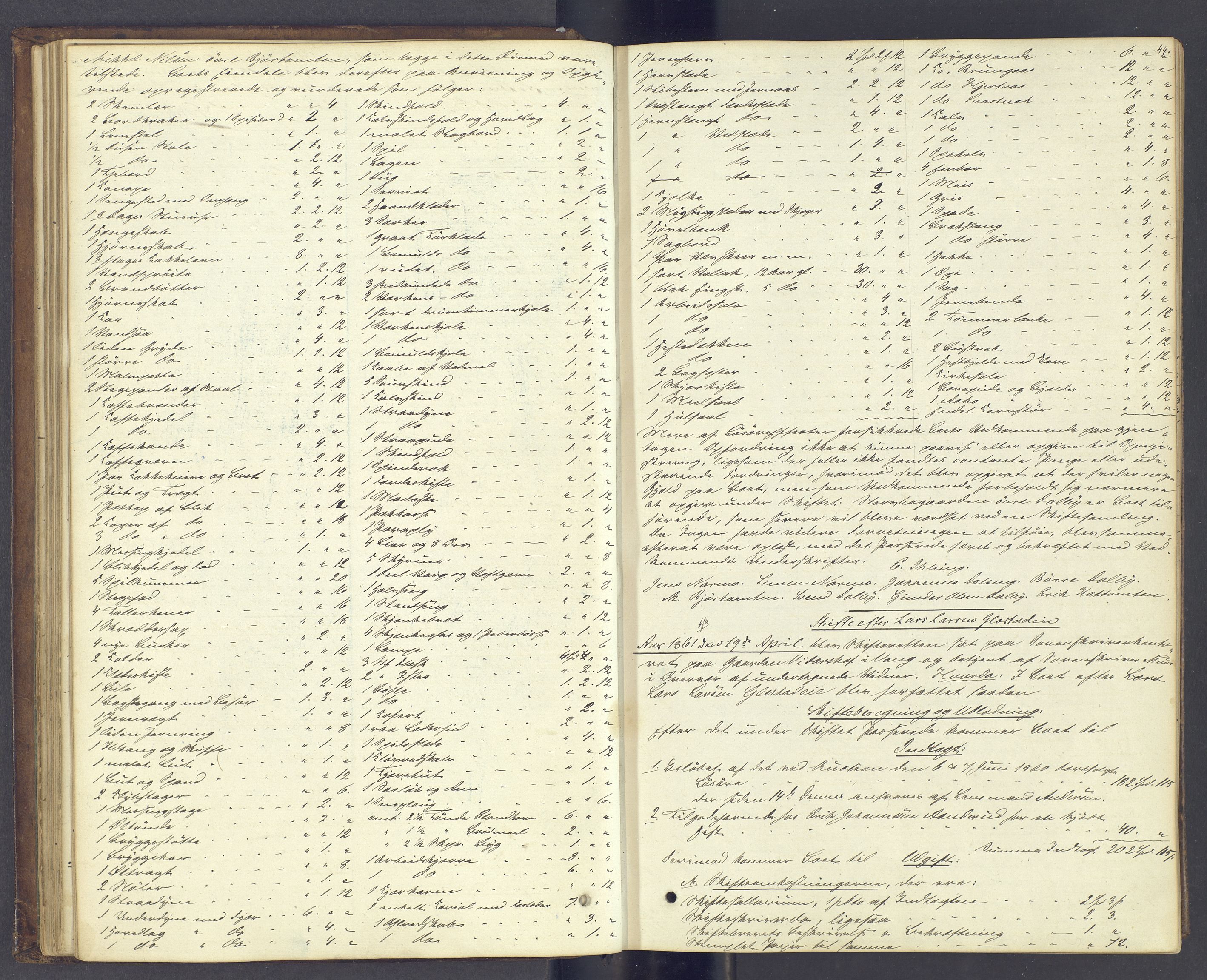 Nord-Hedmark sorenskriveri, AV/SAH-TING-012/J/Ja/L0013: Skifteprotokoll, 1860-1867, p. 43b-44a