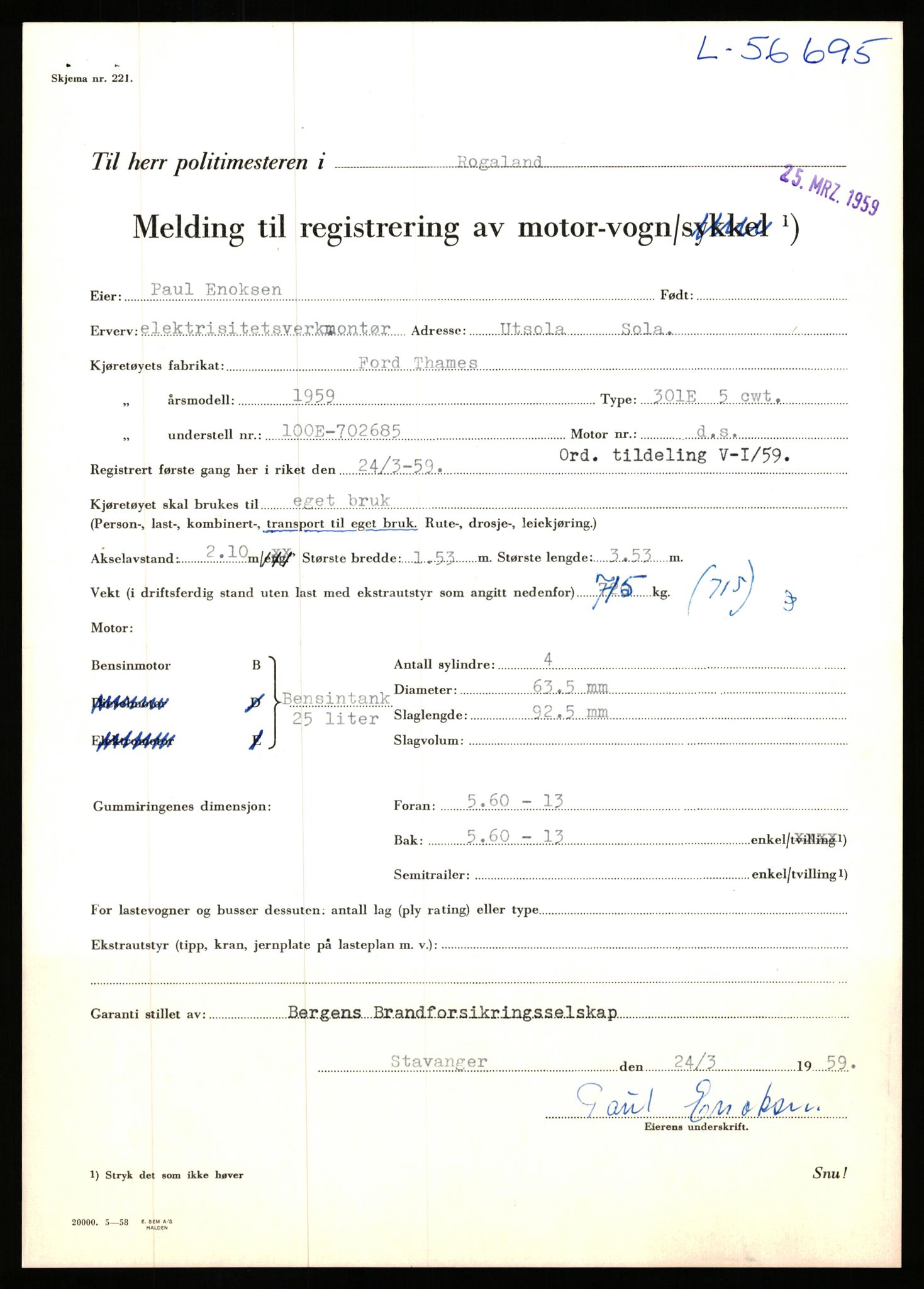 Stavanger trafikkstasjon, AV/SAST-A-101942/0/F/L0056: L-56500 - L-57199, 1930-1971, p. 610