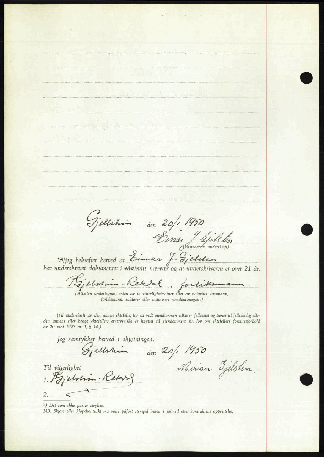 Romsdal sorenskriveri, AV/SAT-A-4149/1/2/2C: Mortgage book no. A32, 1950-1950, Diary no: : 295/1950