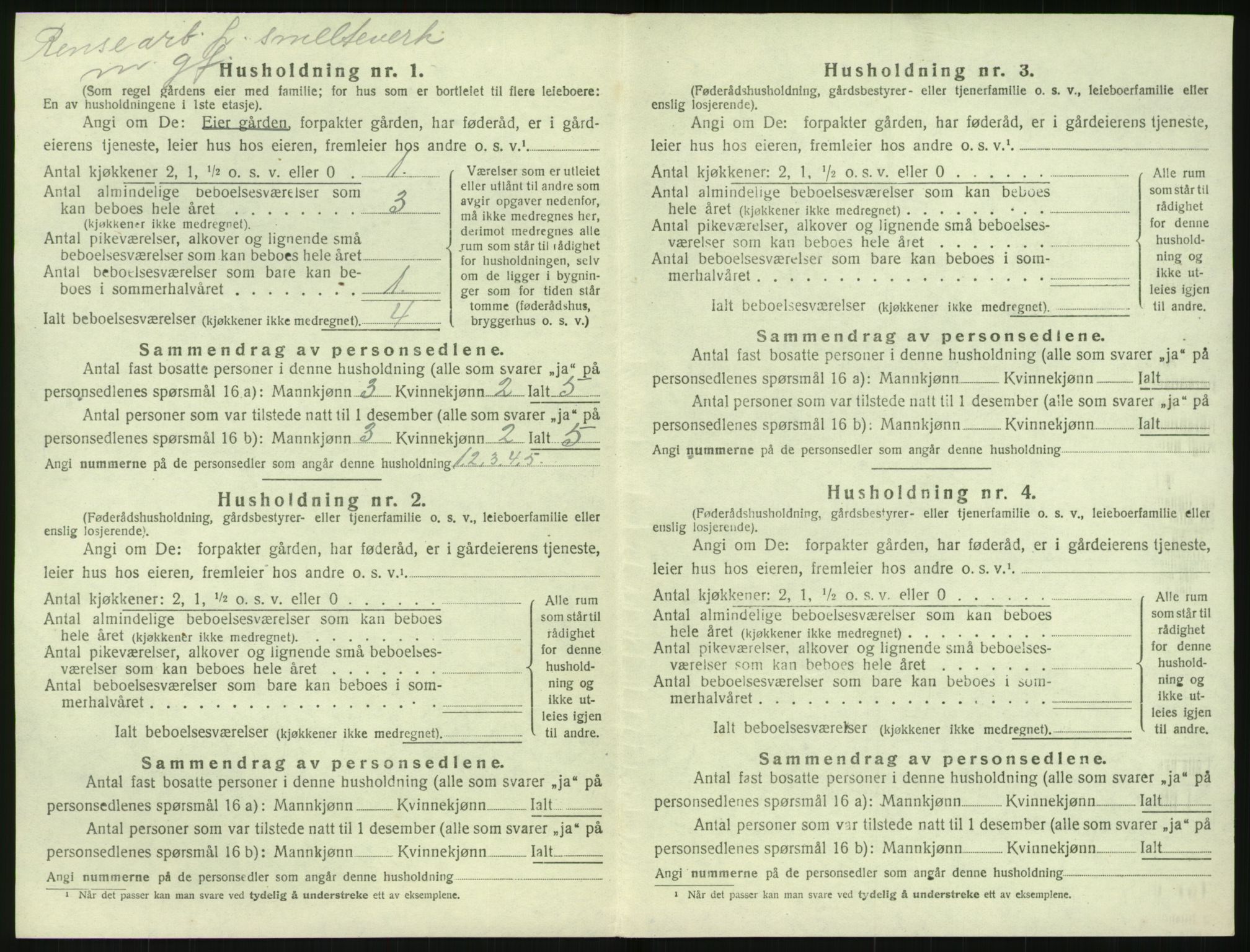 SAK, 1920 census for Tromøy, 1920, p. 968
