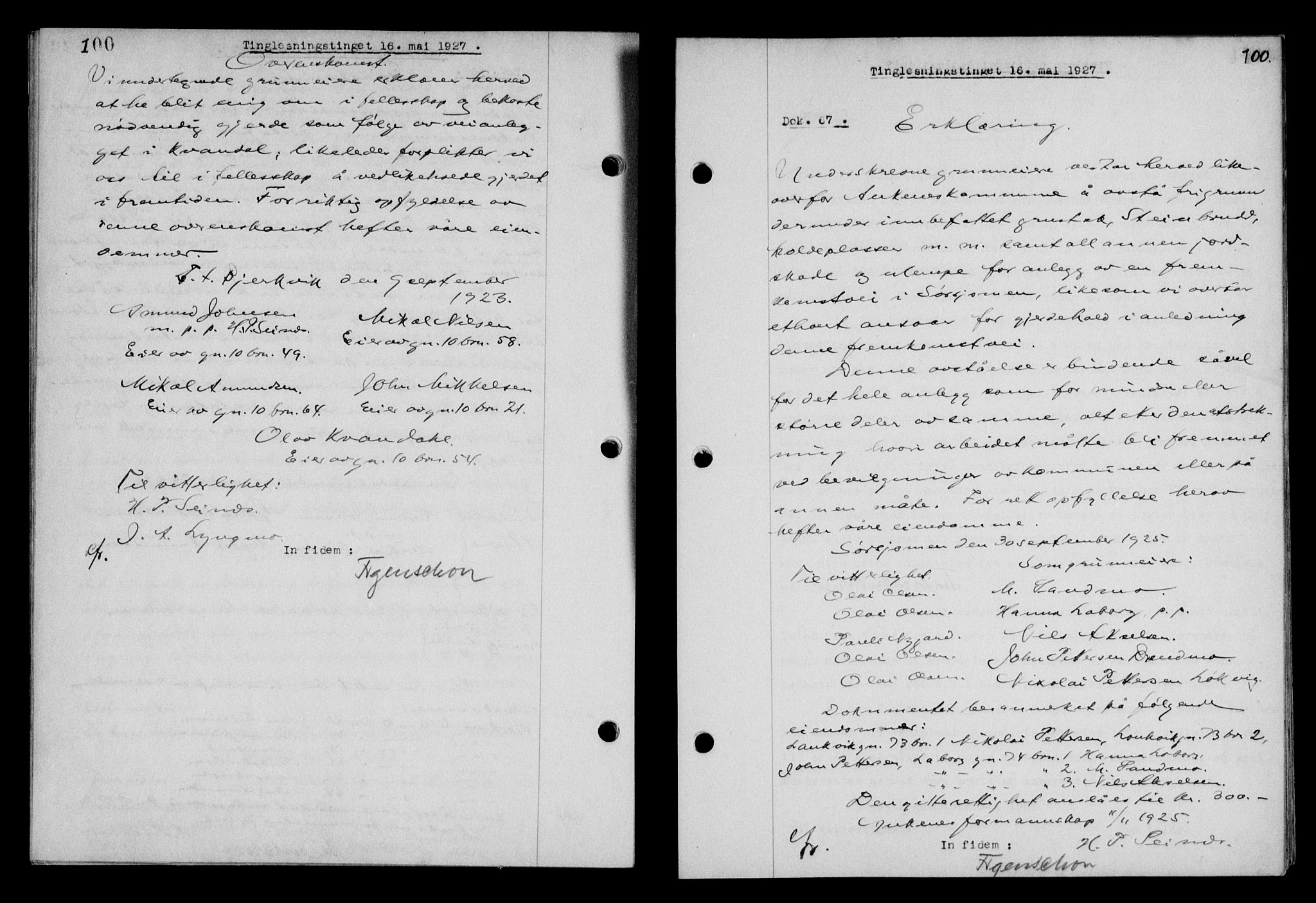 Steigen og Ofoten sorenskriveri, AV/SAT-A-0030/1/2/2C/L0014: Mortgage book no. 13 og 15, 1926-1927, Deed date: 16.05.1927