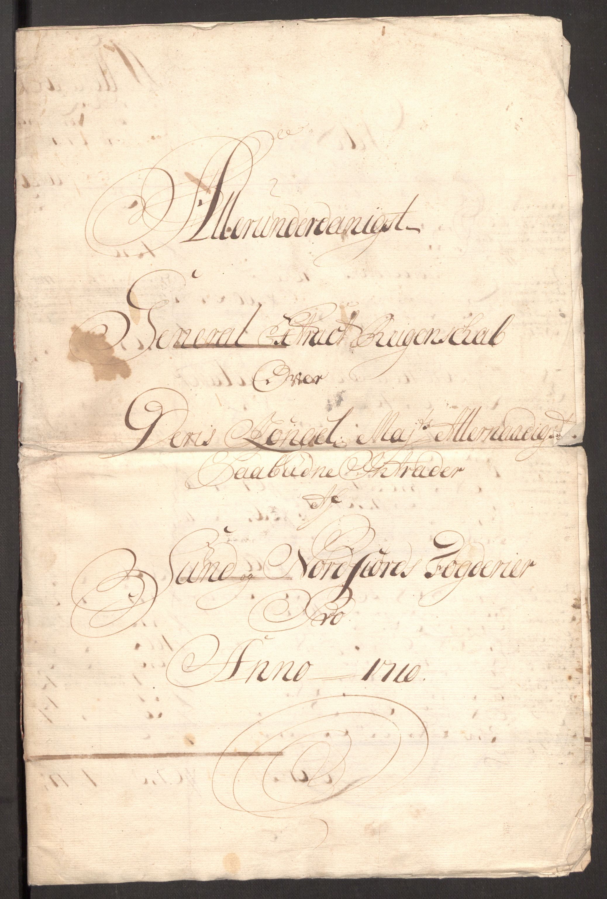 Rentekammeret inntil 1814, Reviderte regnskaper, Fogderegnskap, RA/EA-4092/R53/L3433: Fogderegnskap Sunn- og Nordfjord, 1710-1711, p. 5