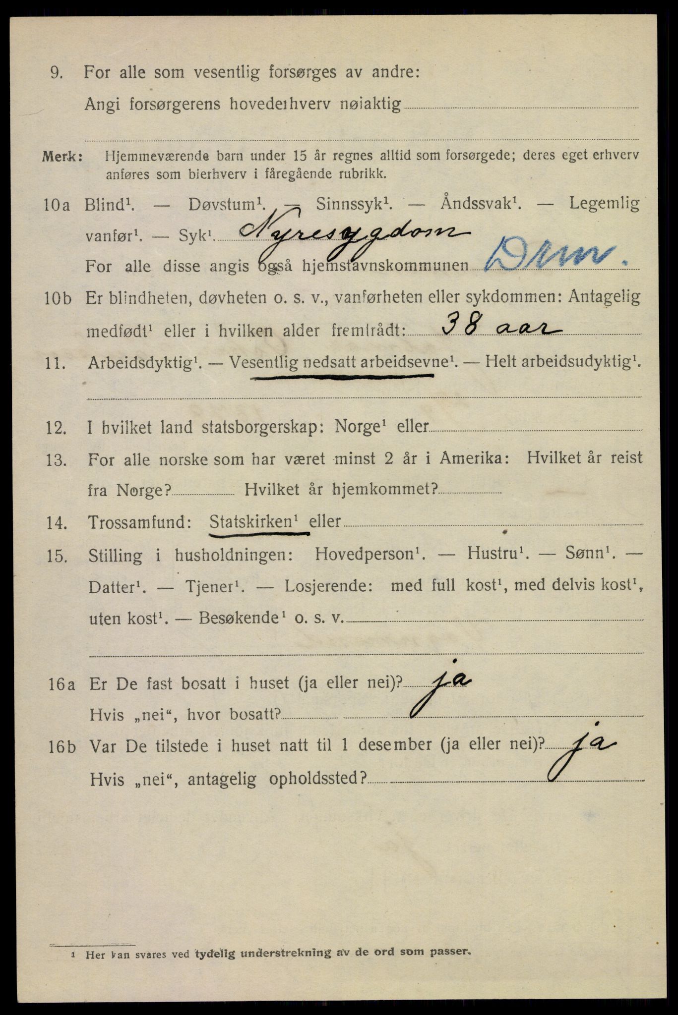 SAKO, 1920 census for Drammen, 1920, p. 25516