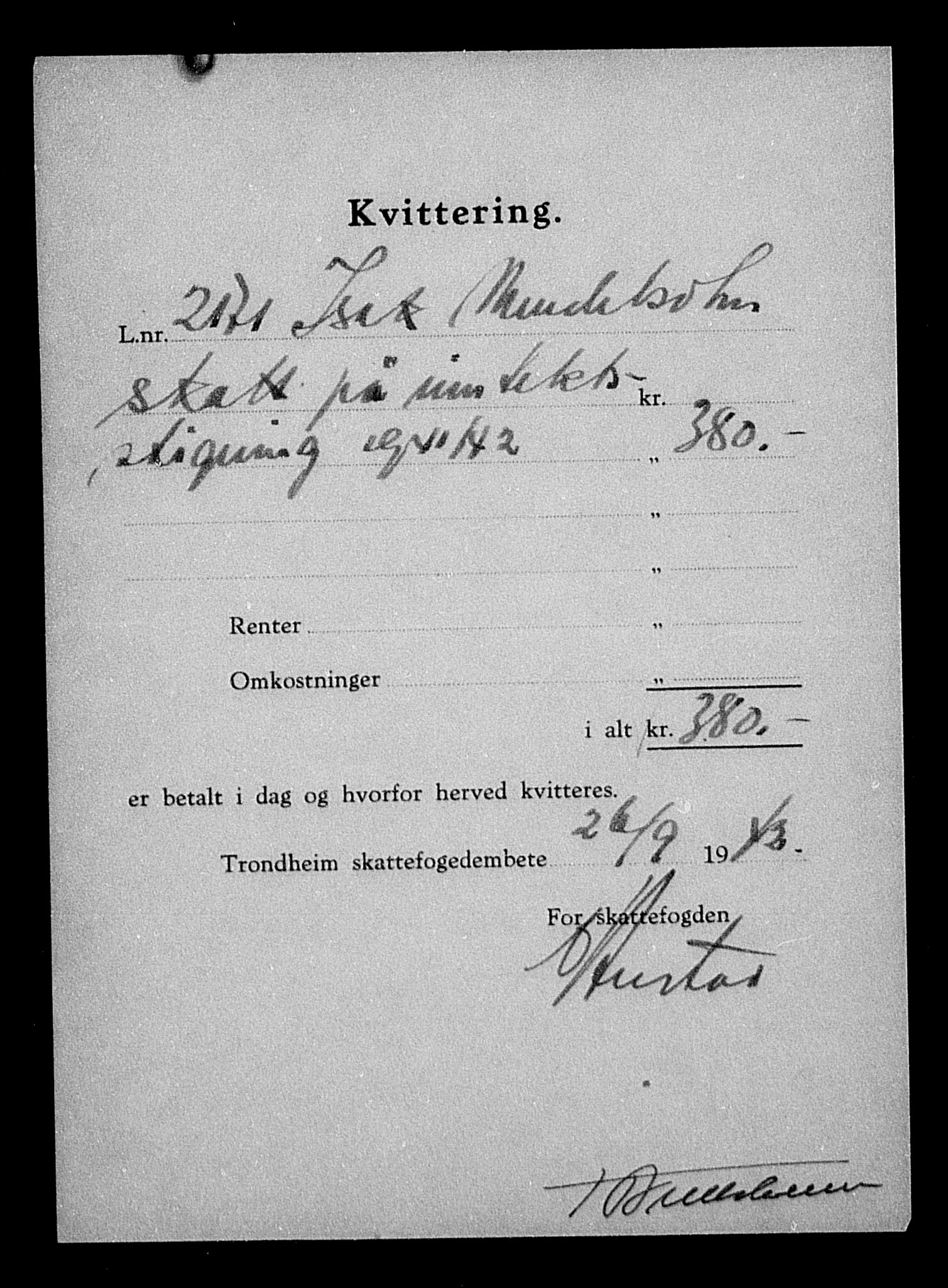 Justisdepartementet, Tilbakeføringskontoret for inndratte formuer, AV/RA-S-1564/H/Hc/Hca/L0905: --, 1945-1947, p. 437