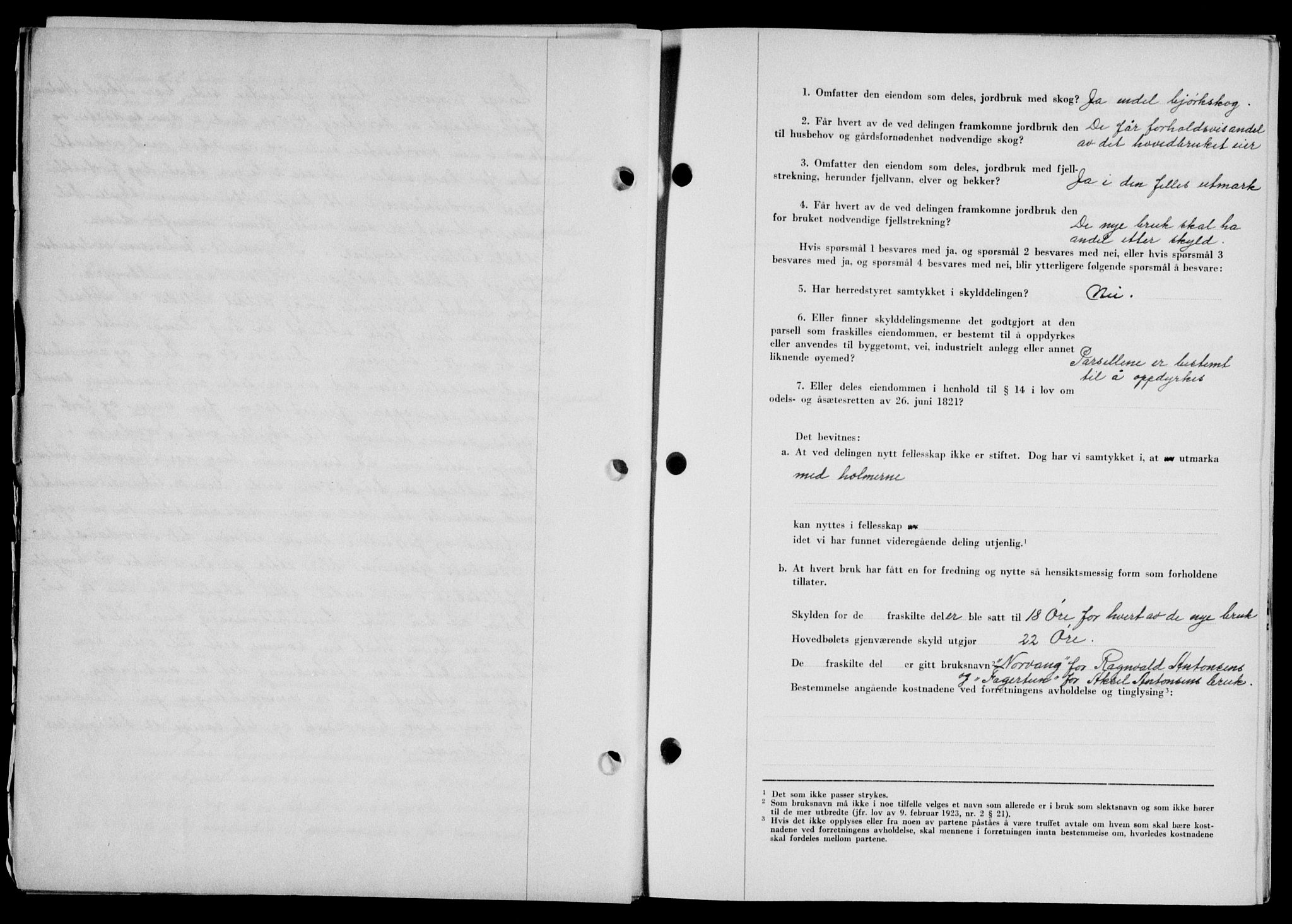 Lofoten sorenskriveri, SAT/A-0017/1/2/2C/L0019a: Mortgage book no. 19a, 1948-1948, Diary no: : 2592/1948