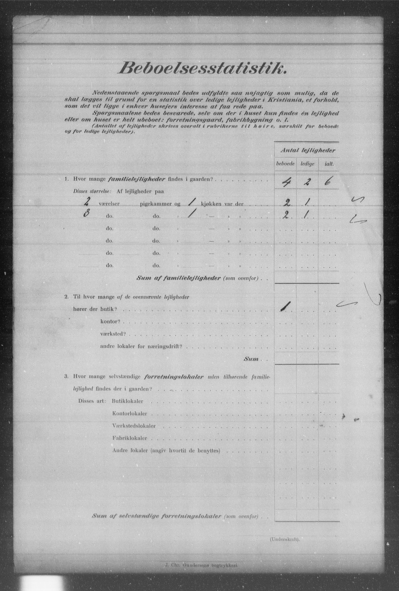 OBA, Municipal Census 1903 for Kristiania, 1903, p. 2956