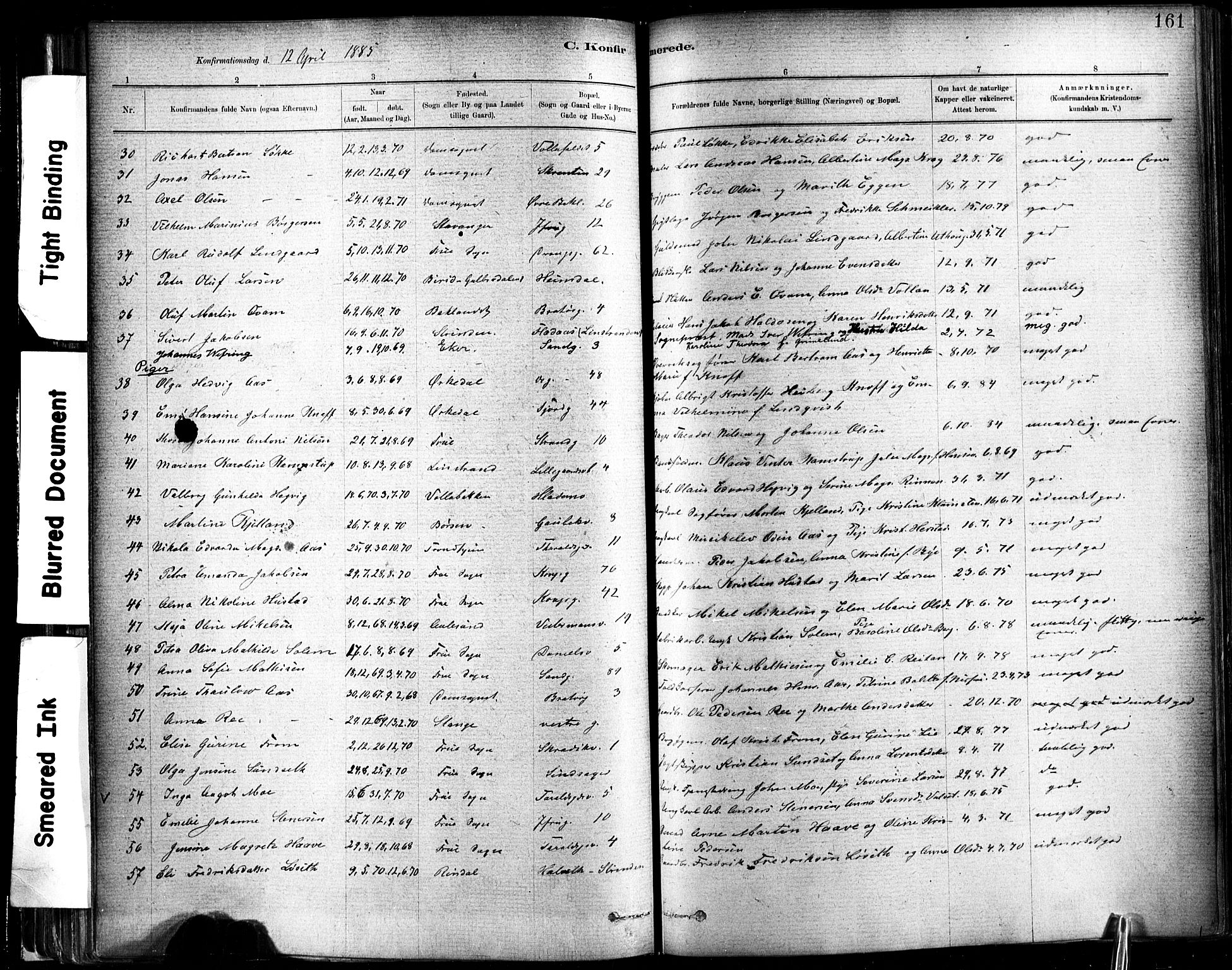 Ministerialprotokoller, klokkerbøker og fødselsregistre - Sør-Trøndelag, SAT/A-1456/602/L0119: Parish register (official) no. 602A17, 1880-1901, p. 161