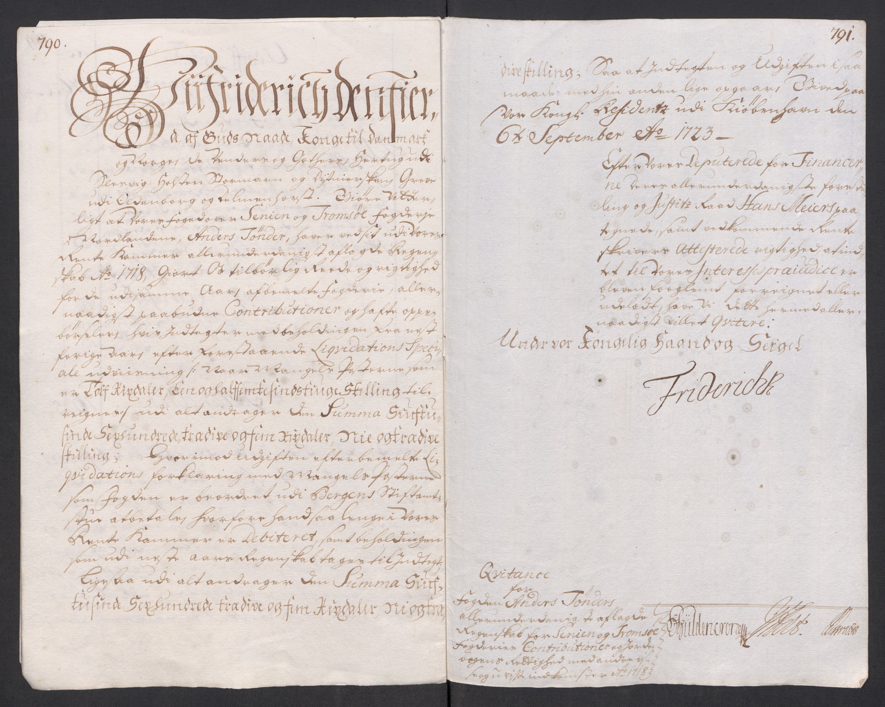 Rentekammeret inntil 1814, Reviderte regnskaper, Fogderegnskap, AV/RA-EA-4092/R68/L4764: Fogderegnskap Senja og Troms, 1718, p. 23