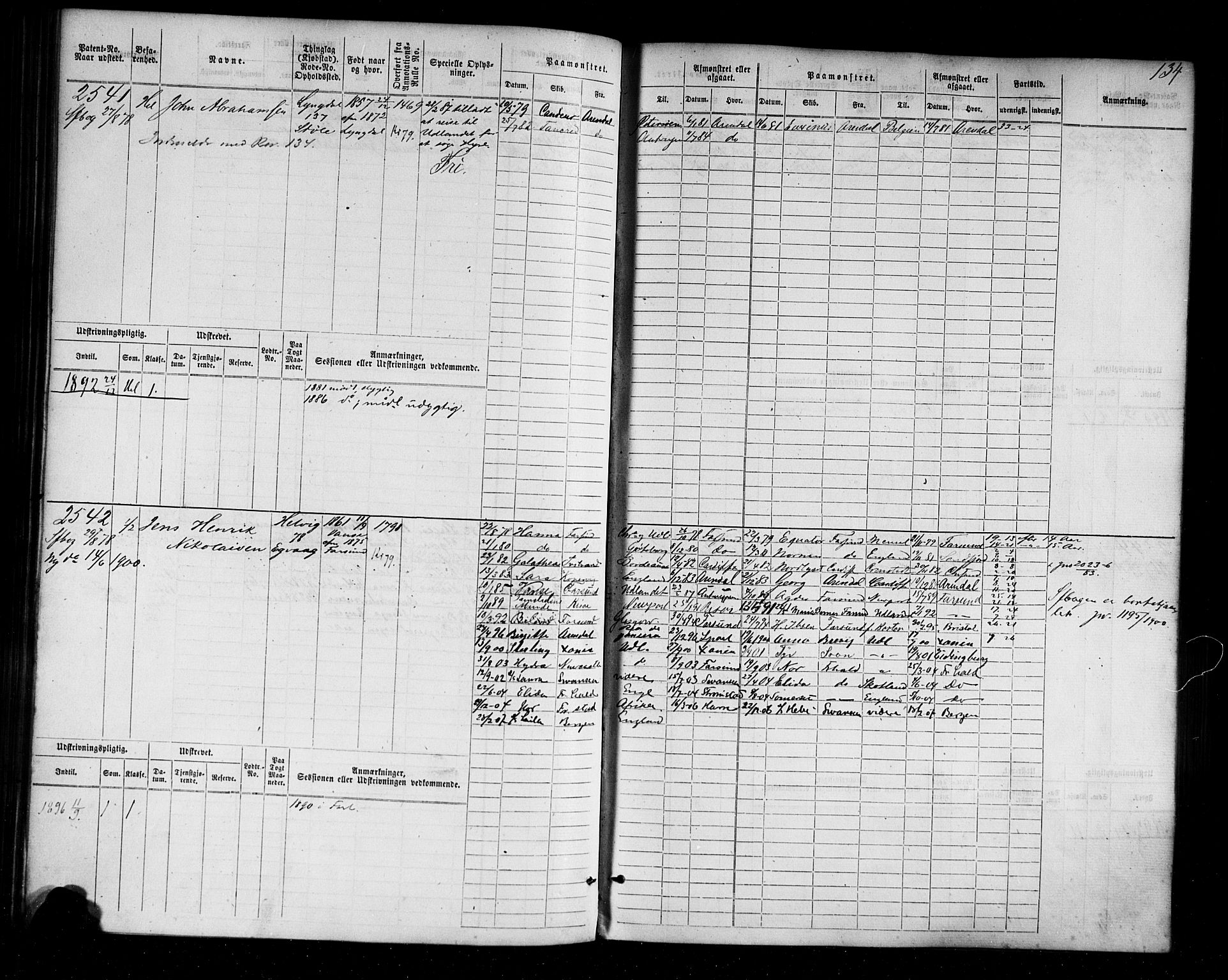 Farsund mønstringskrets, AV/SAK-2031-0017/F/Fb/L0004: Hovedrulle nr 2275-3040, M-7, 1875-1915, p. 136