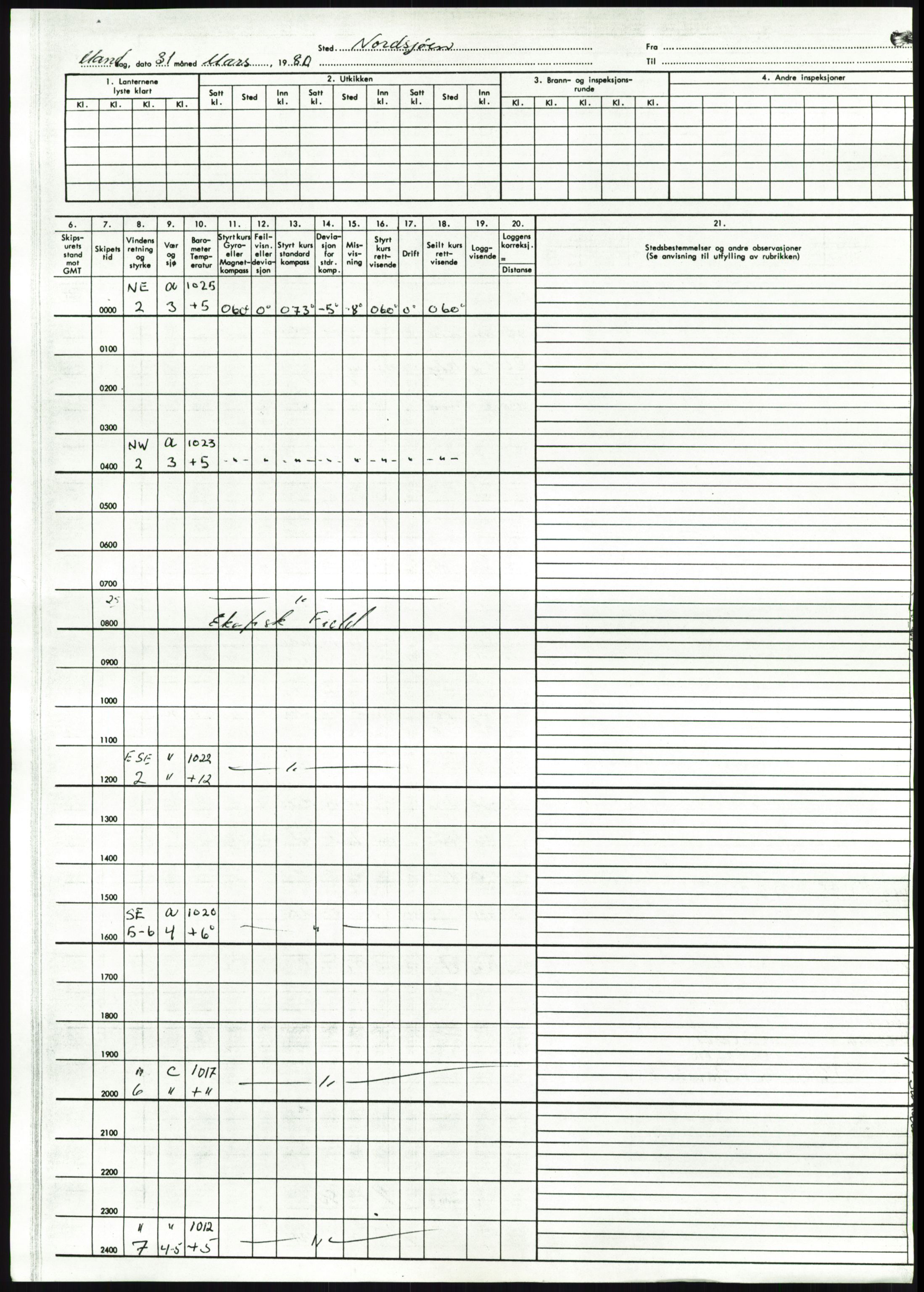 Justisdepartementet, Granskningskommisjonen ved Alexander Kielland-ulykken 27.3.1980, AV/RA-S-1165/D/L0018: R Feltopprydning (Doku.liste + R2, R4-R6 av 6), 1980-1981, p. 819