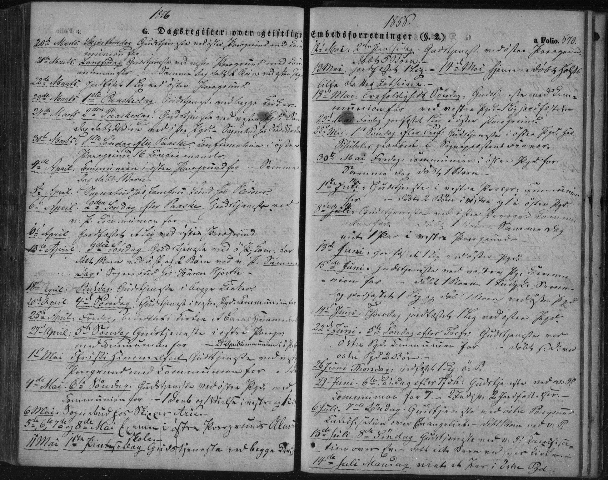 Porsgrunn kirkebøker , AV/SAKO-A-104/F/Fa/L0006: Parish register (official) no. 6, 1841-1857, p. 570