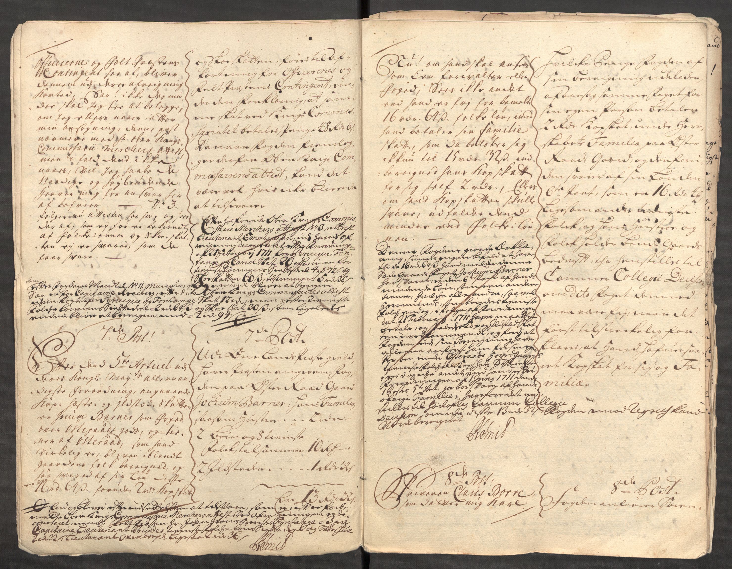 Rentekammeret inntil 1814, Reviderte regnskaper, Fogderegnskap, RA/EA-4092/R57/L3860: Fogderegnskap Fosen, 1711, p. 228