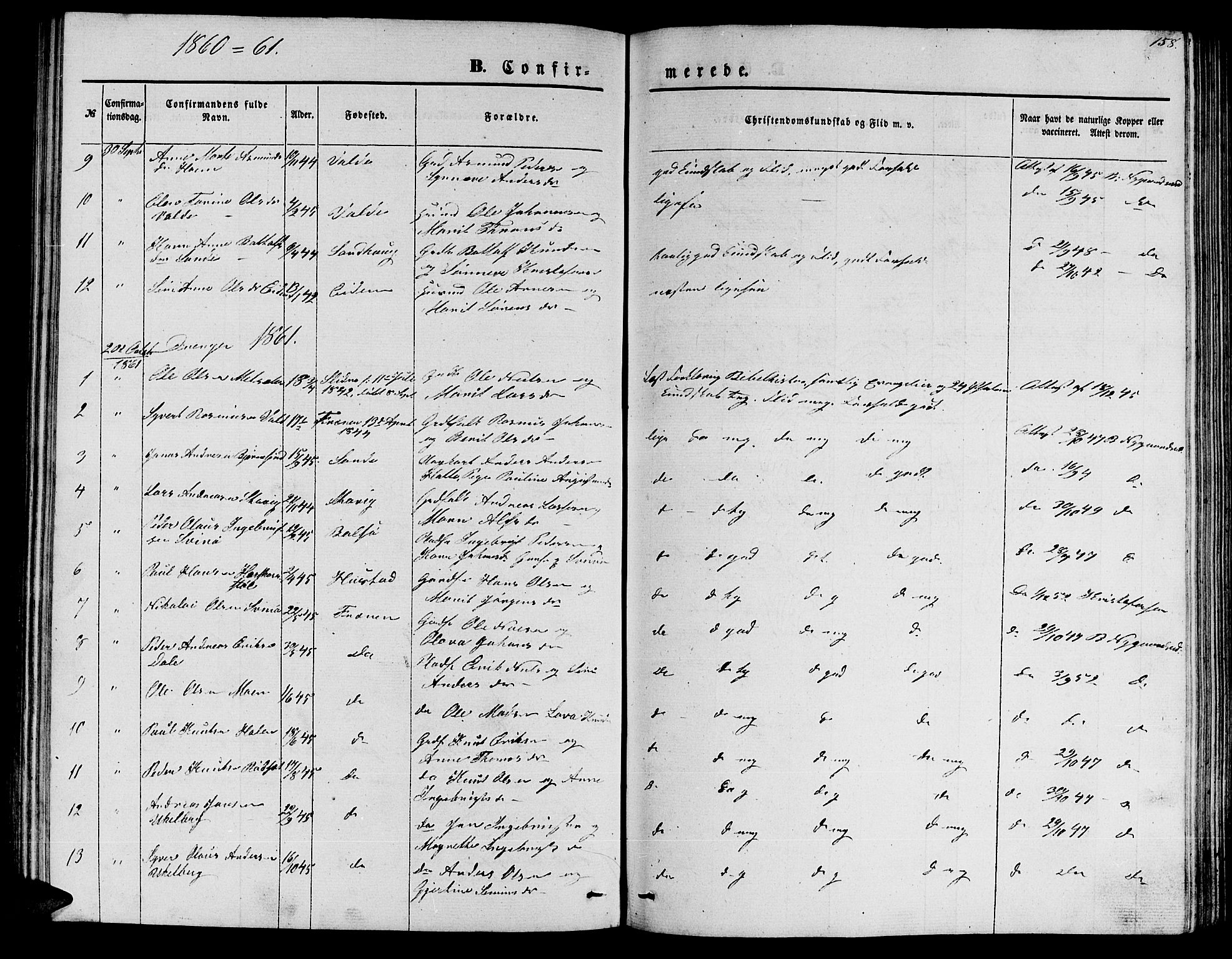 Ministerialprotokoller, klokkerbøker og fødselsregistre - Møre og Romsdal, SAT/A-1454/565/L0753: Parish register (copy) no. 565C02, 1845-1870, p. 158
