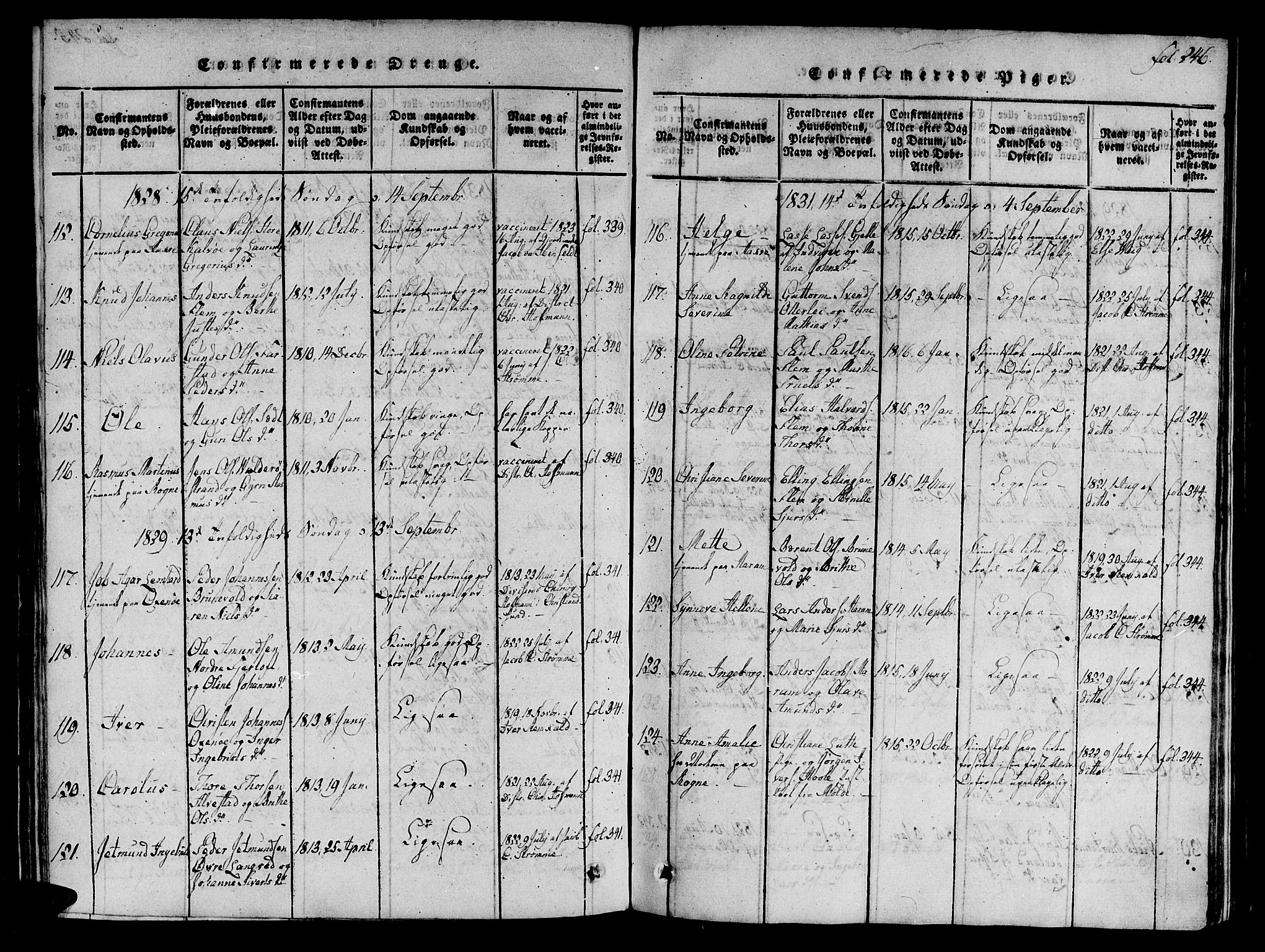 Ministerialprotokoller, klokkerbøker og fødselsregistre - Møre og Romsdal, SAT/A-1454/536/L0495: Parish register (official) no. 536A04, 1818-1847, p. 246