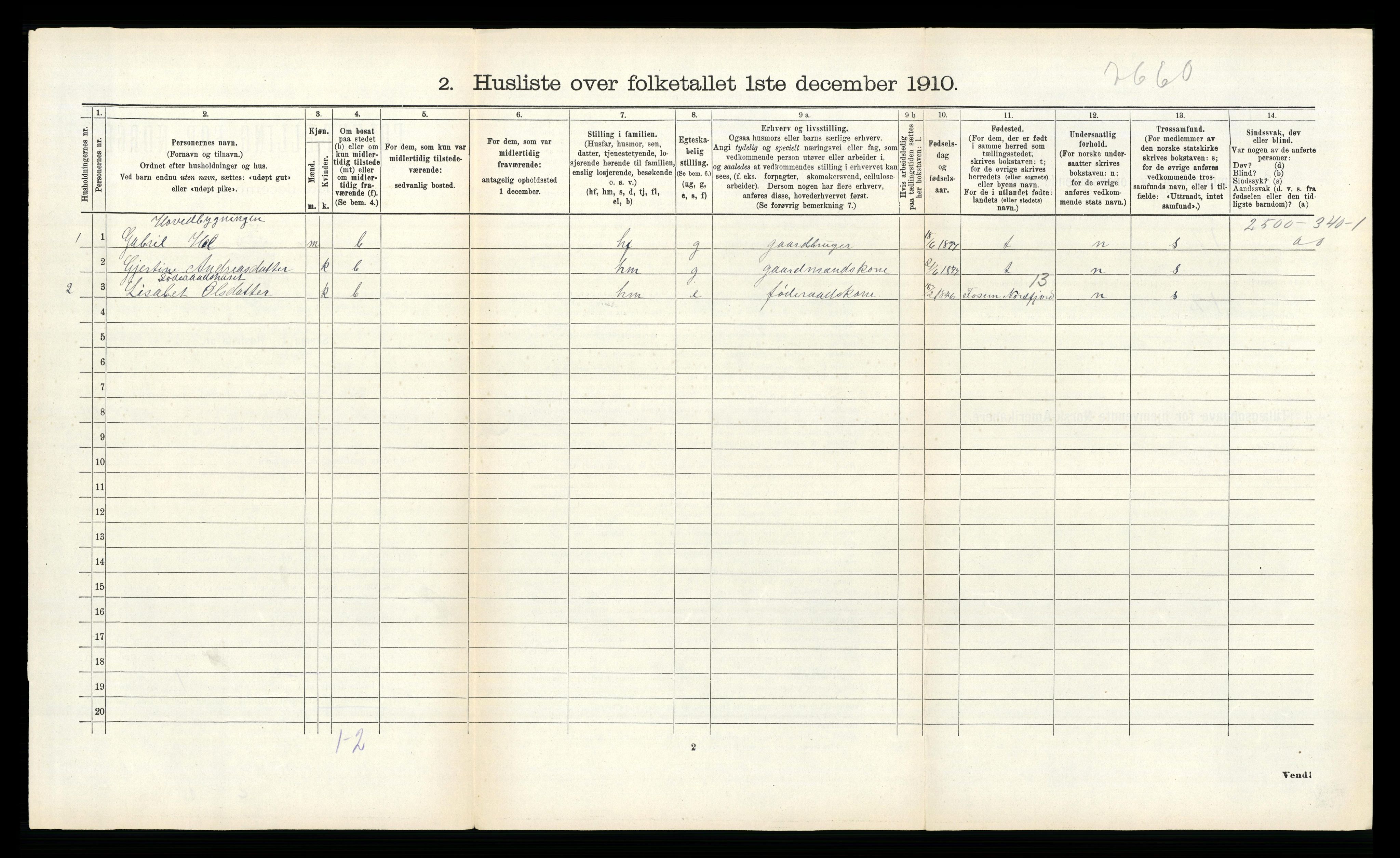 RA, 1910 census for Fræna, 1910, p. 813