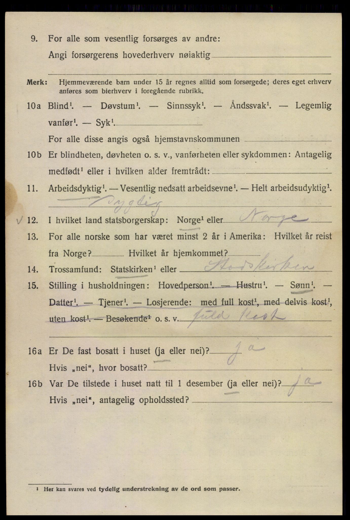 SAO, 1920 census for Kristiania, 1920, p. 536412