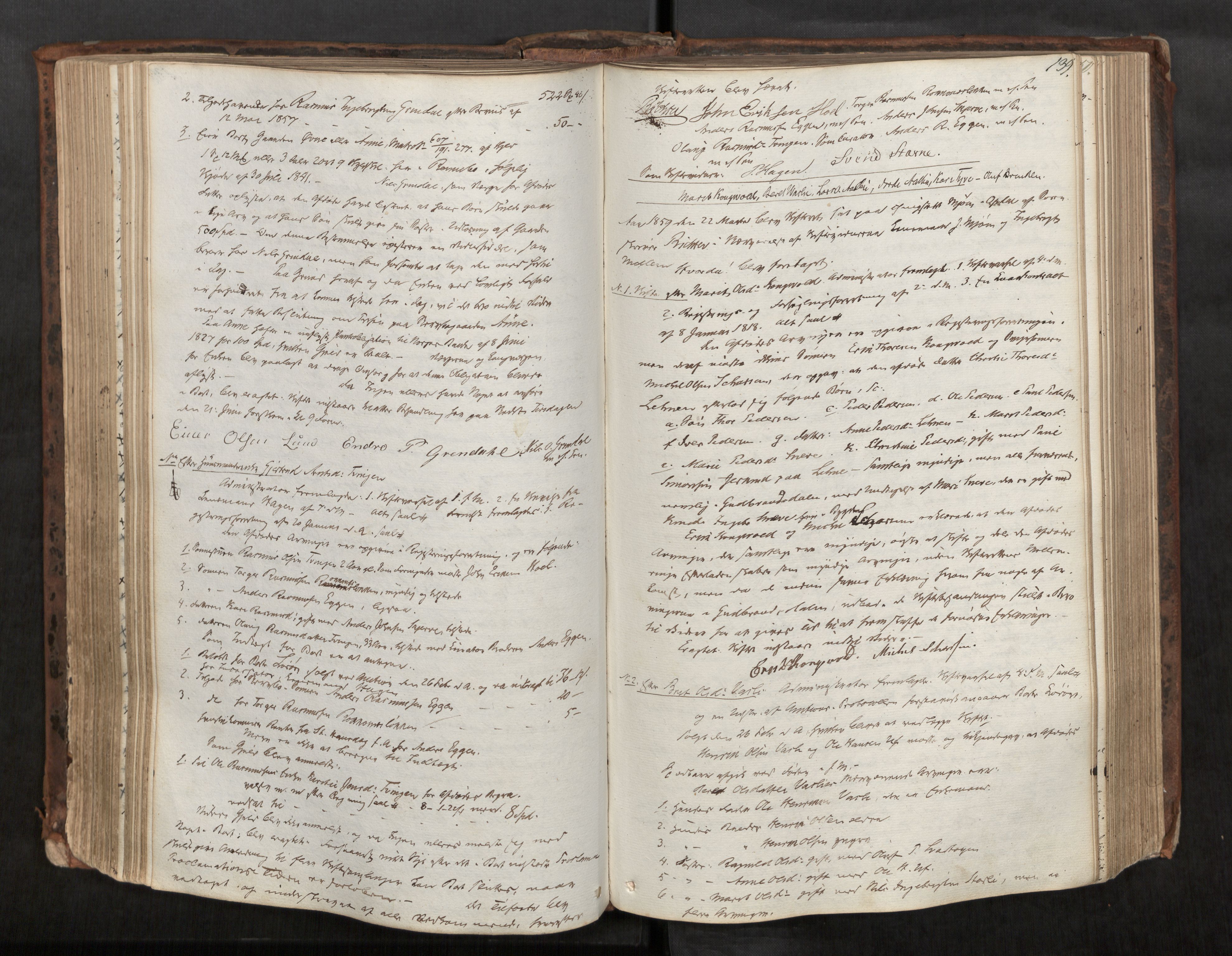 Orkdal sorenskriveri, AV/SAT-A-4169/1/3/3B/L0004: Skiftebehandlingsprotokoll, 1851-1870, p. 139