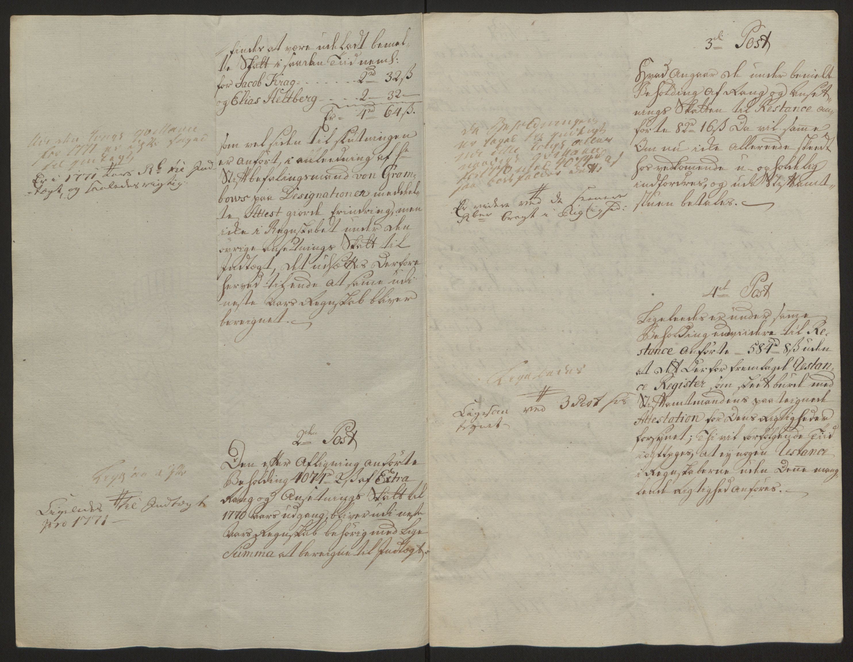 Rentekammeret inntil 1814, Reviderte regnskaper, Fogderegnskap, AV/RA-EA-4092/R64/L4502: Ekstraskatten Namdal, 1762-1772, p. 447