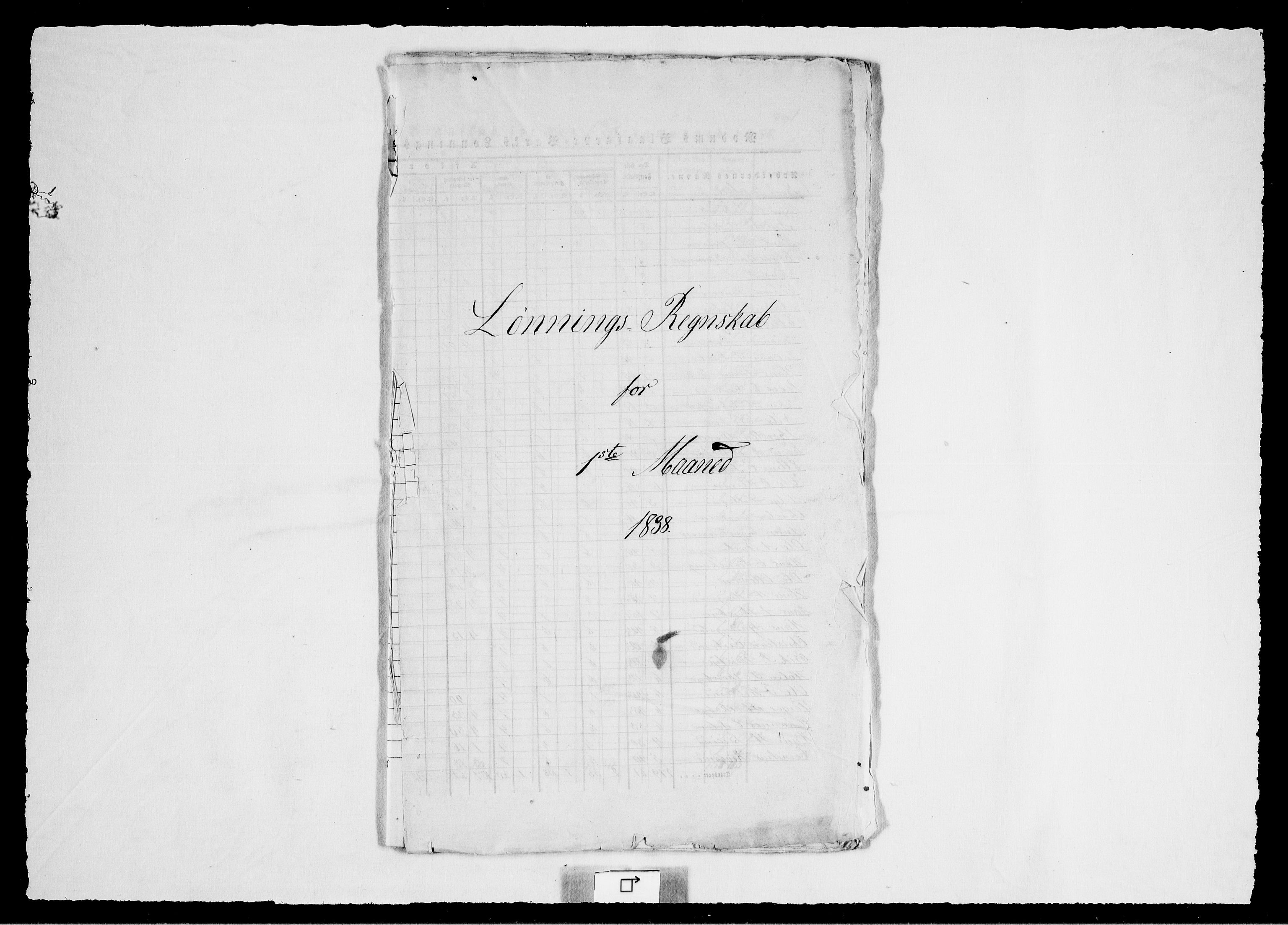 Modums Blaafarveværk, RA/PA-0157/G/Gd/Gdd/L0277/0001: -- / Lønningsregnskap, 1838, p. 3
