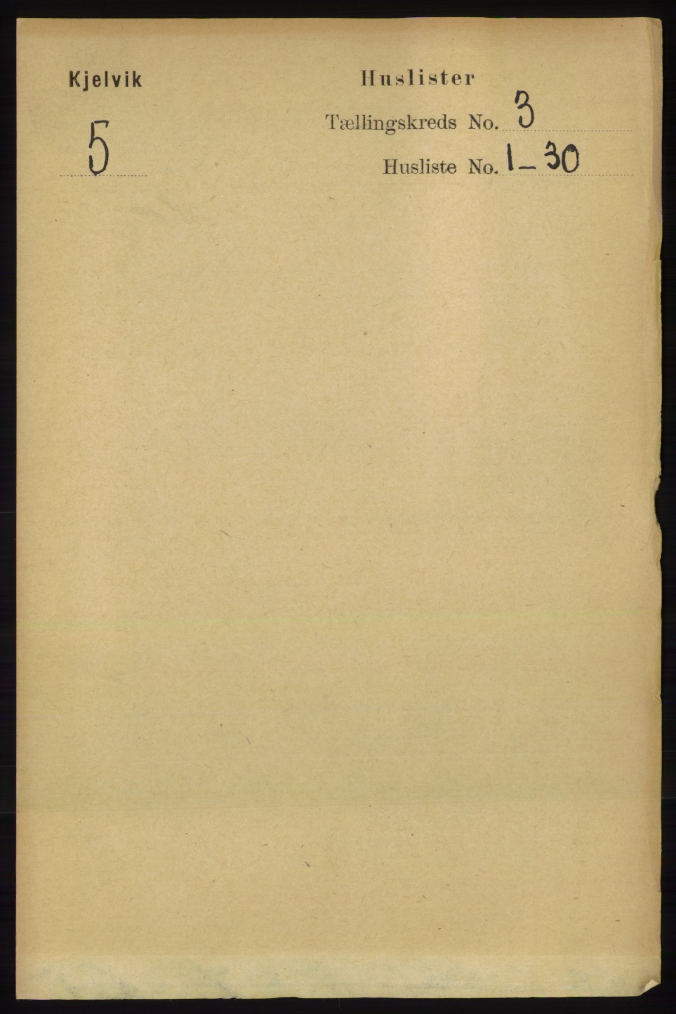 RA, 1891 census for 2019 Kjelvik, 1891, p. 214