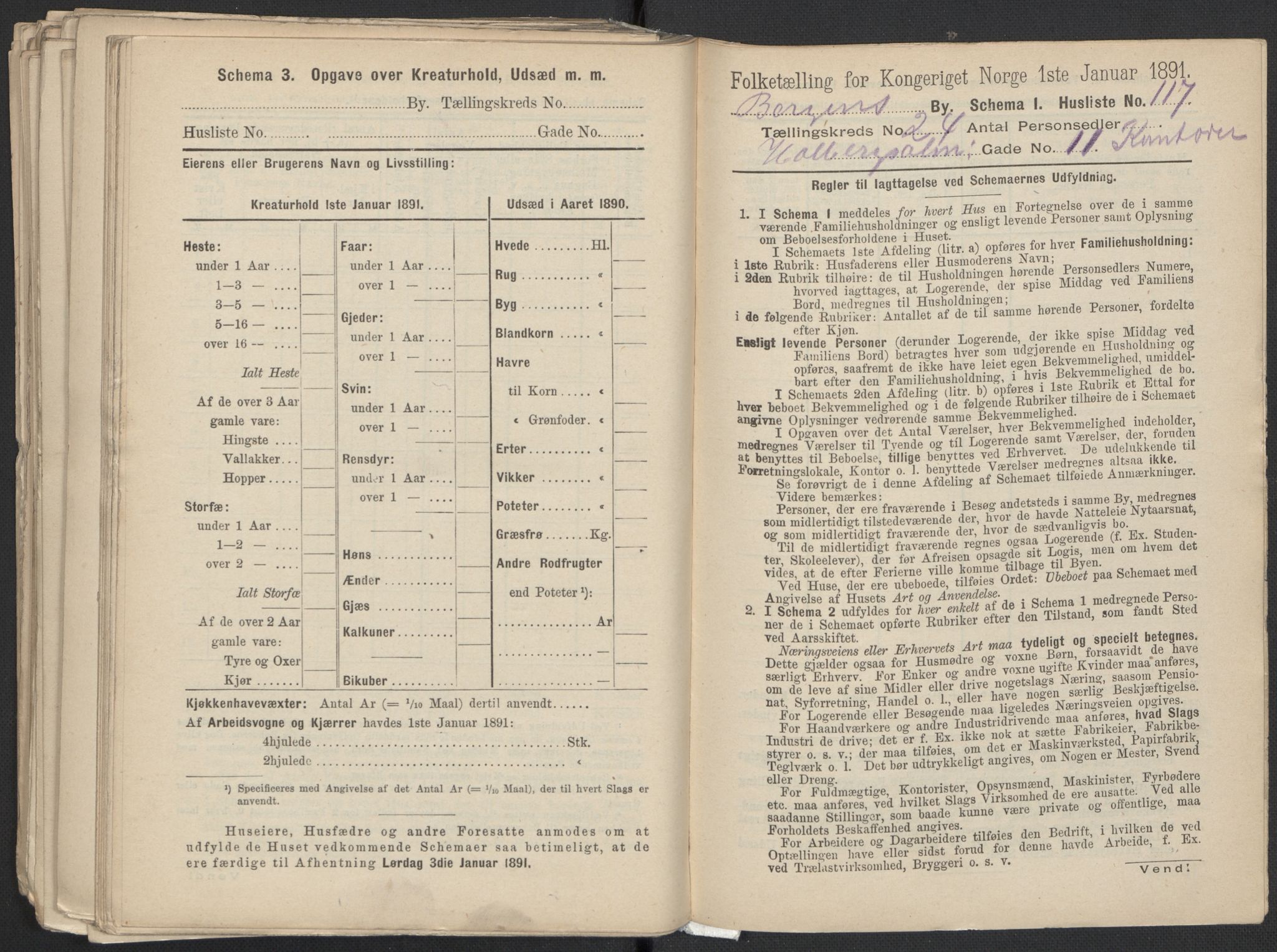 RA, 1891 Census for 1301 Bergen, 1891, p. 4012