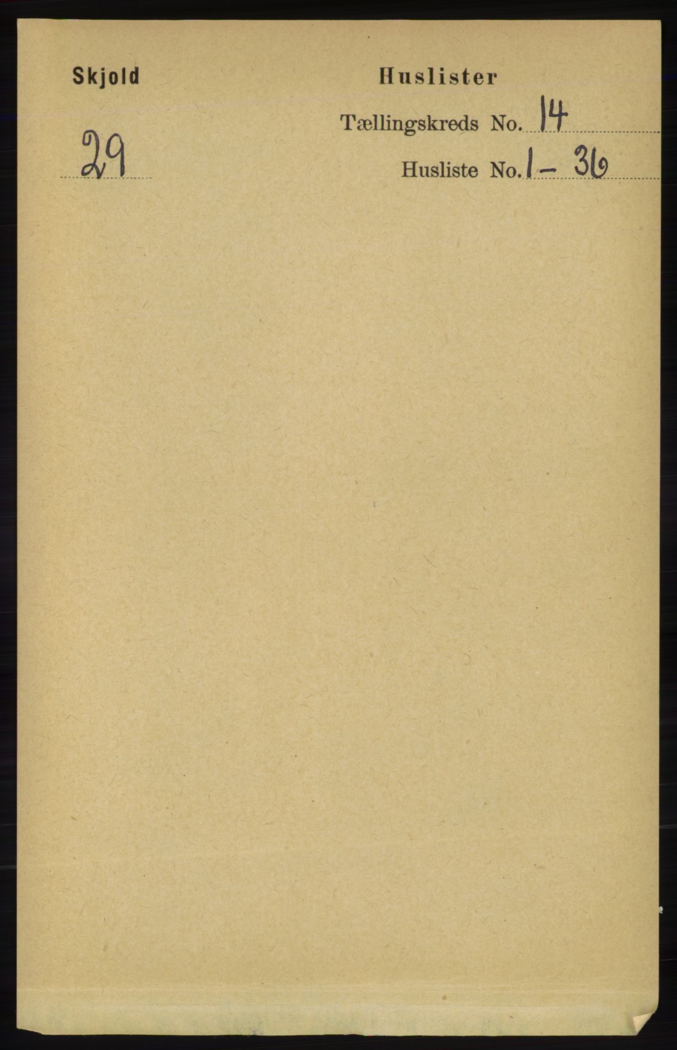 RA, 1891 census for 1154 Skjold, 1891, p. 2528