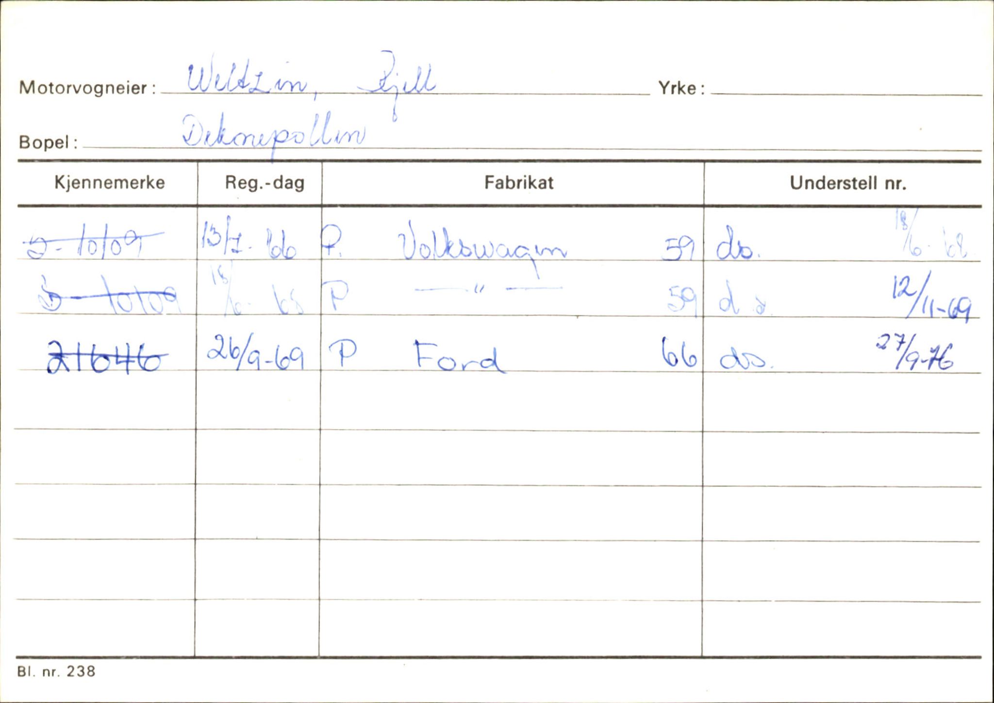 Statens vegvesen, Sogn og Fjordane vegkontor, SAB/A-5301/4/F/L0145: Registerkort Vågsøy S-Å. Årdal I-P, 1945-1975, p. 760