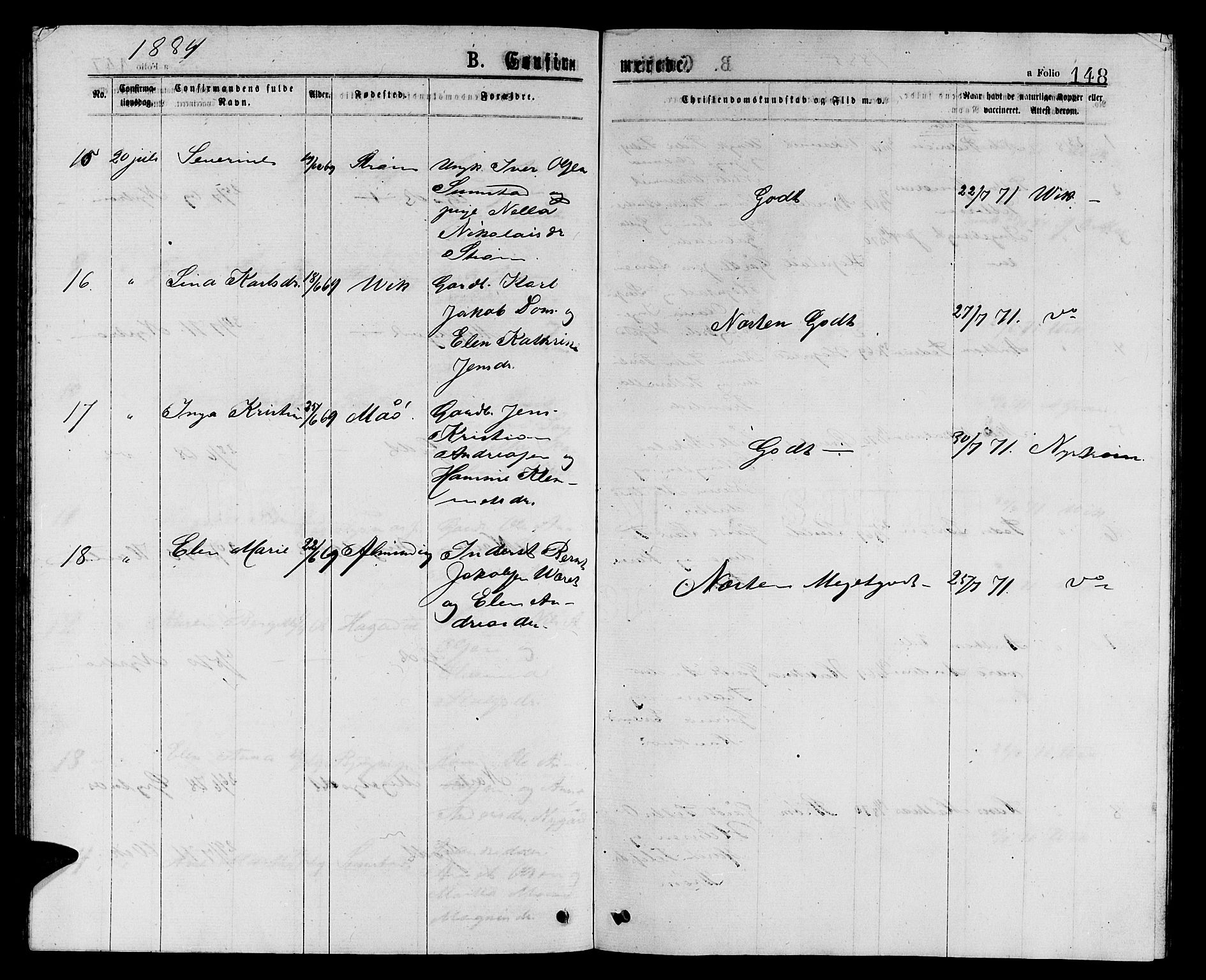 Ministerialprotokoller, klokkerbøker og fødselsregistre - Sør-Trøndelag, AV/SAT-A-1456/657/L0715: Parish register (copy) no. 657C02, 1873-1888, p. 148