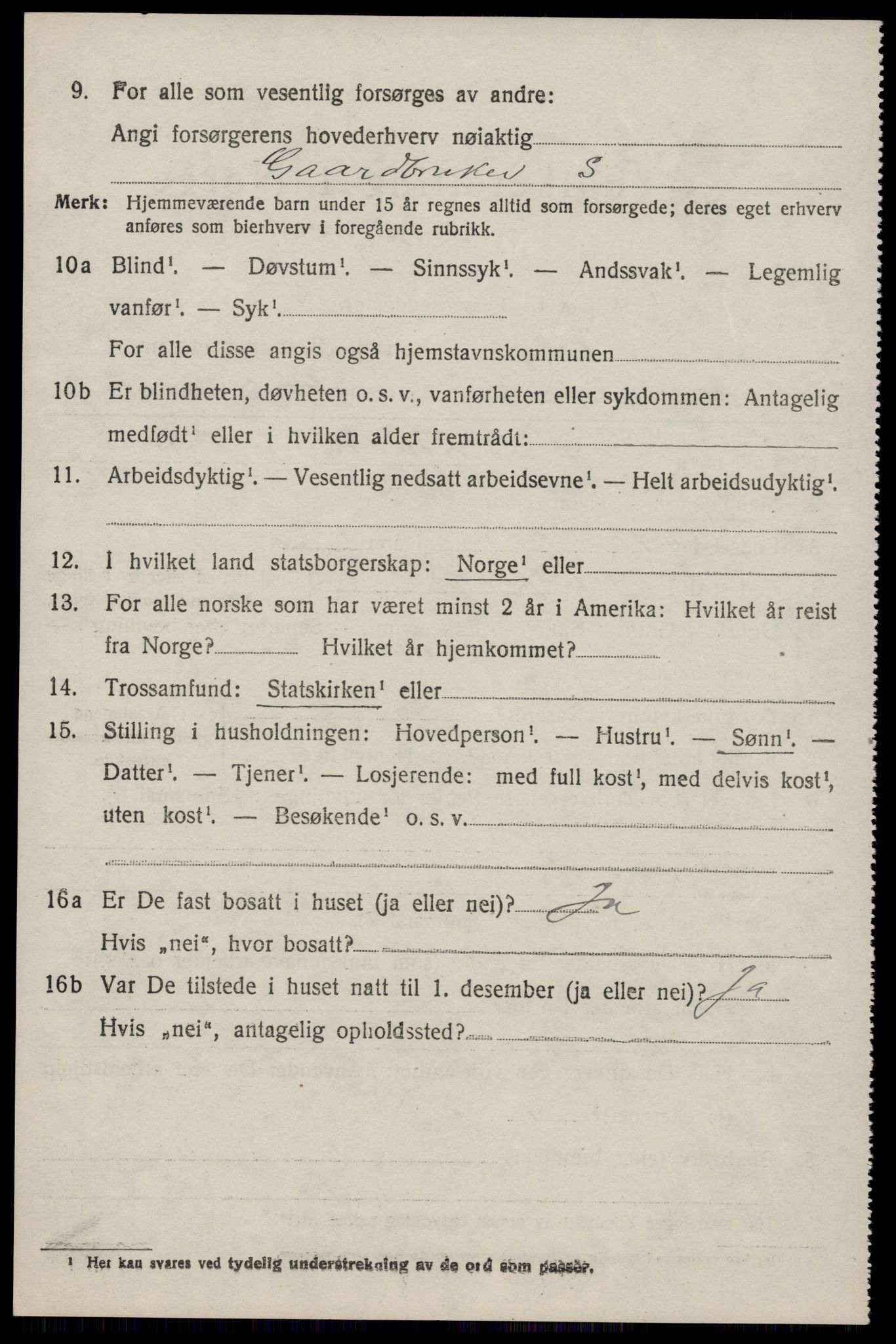 SAST, 1920 census for Vikedal, 1920, p. 3752