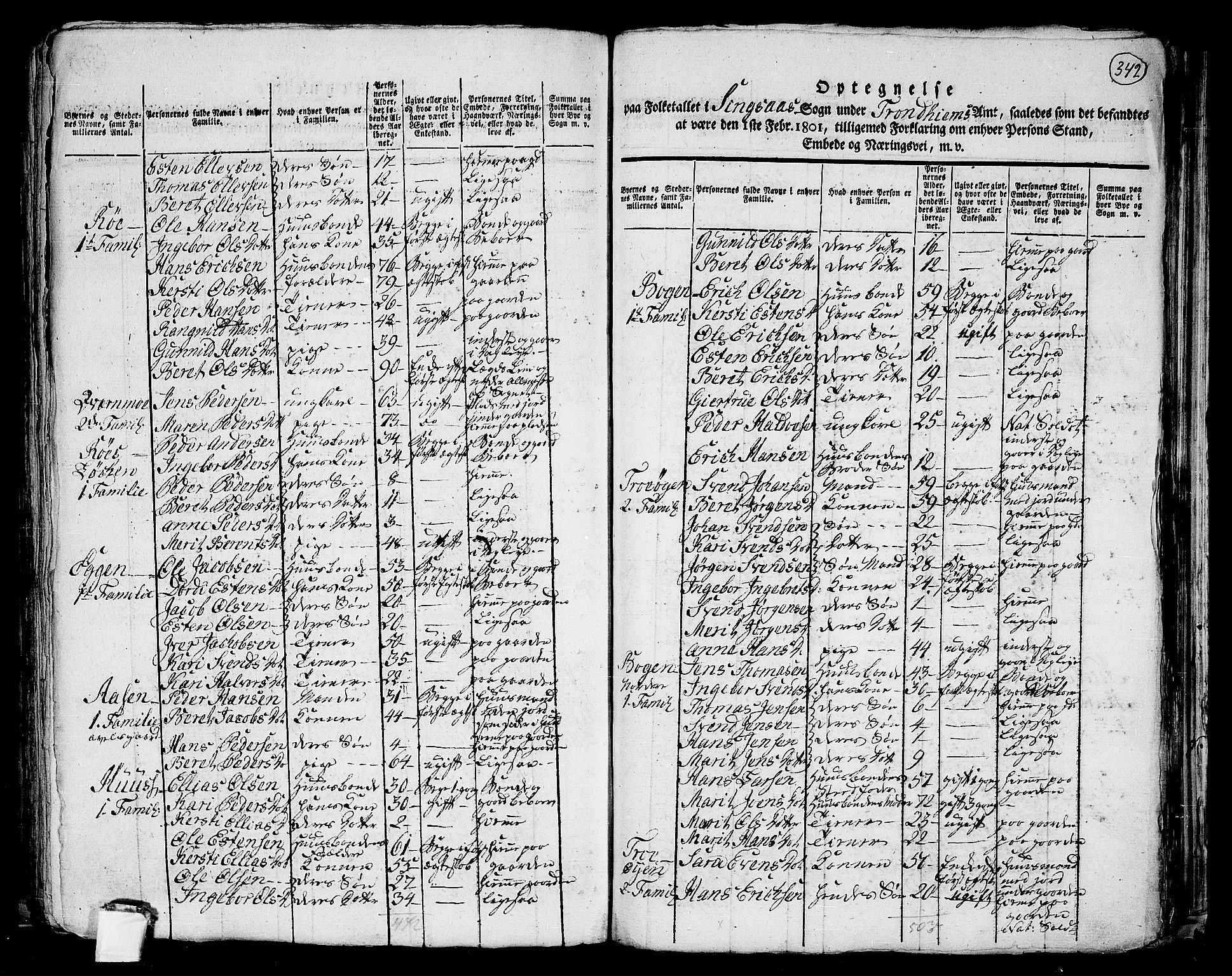 RA, 1801 census for 1645P Haltdalen, 1801, p. 341b-342a