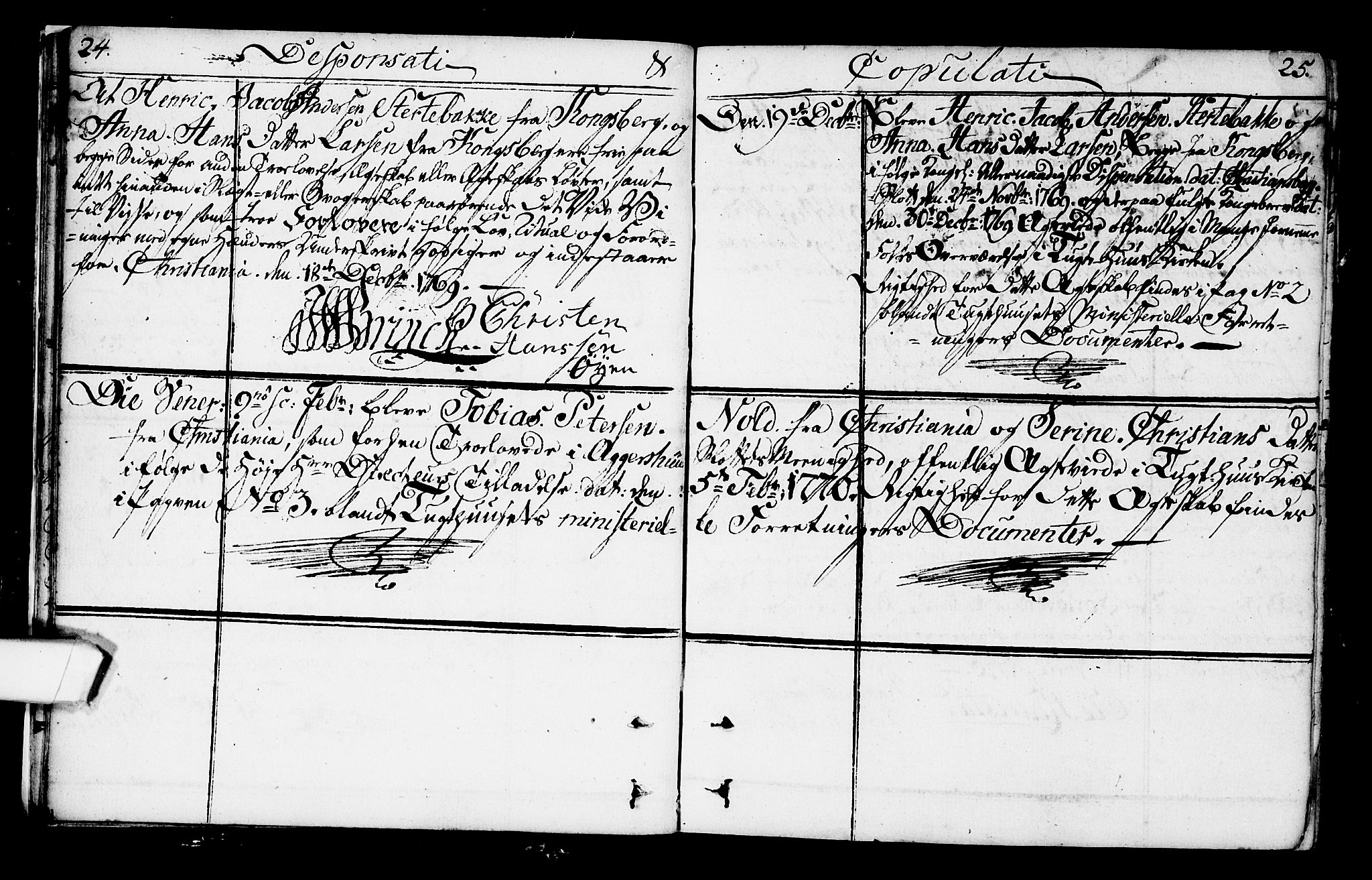 Kristiania tukthusprest Kirkebøker, AV/SAO-A-10881/F/Fa/L0001: Parish register (official) no. 1, 1758-1828, p. 24-25