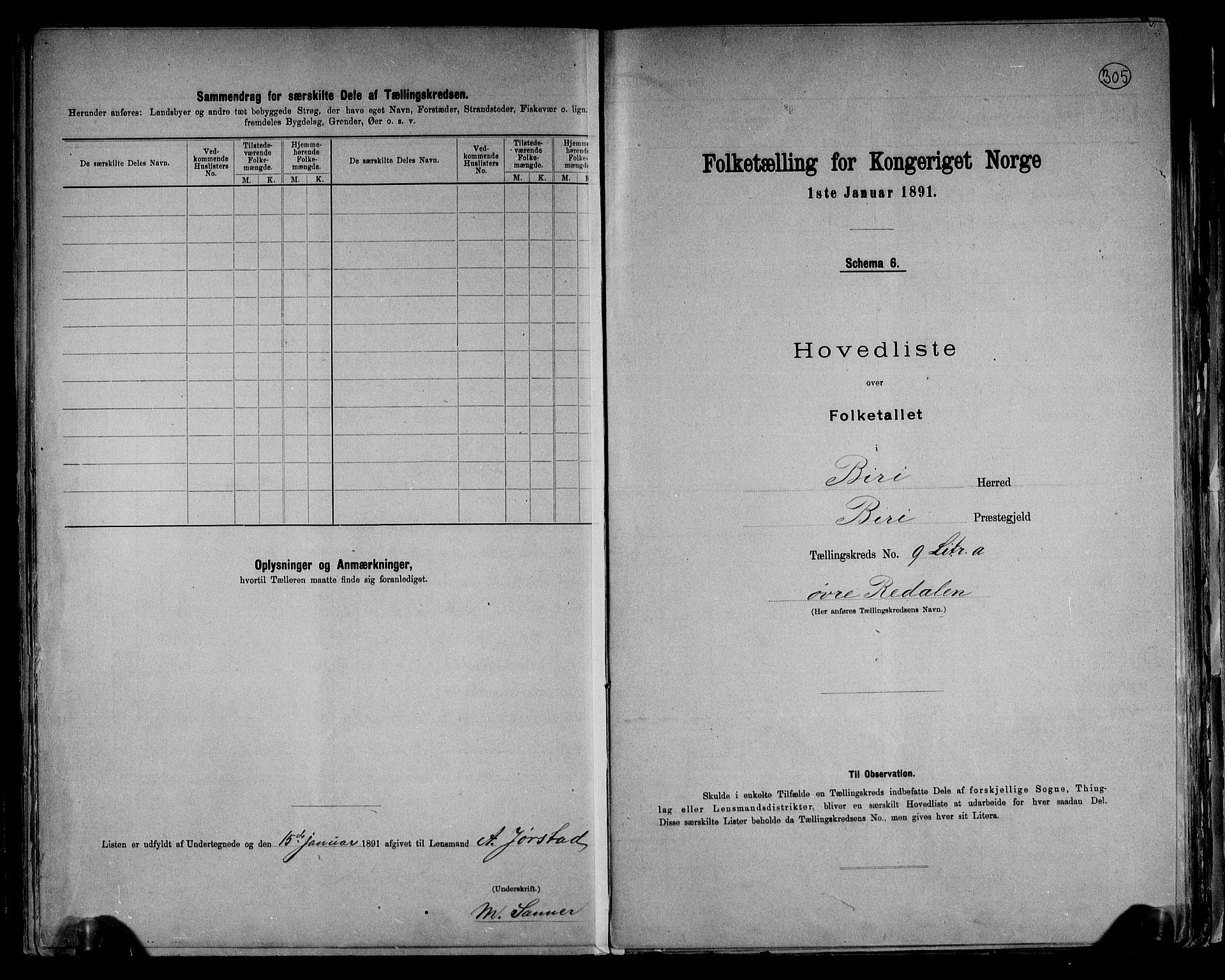 RA, 1891 census for 0525 Biri, 1891, p. 22