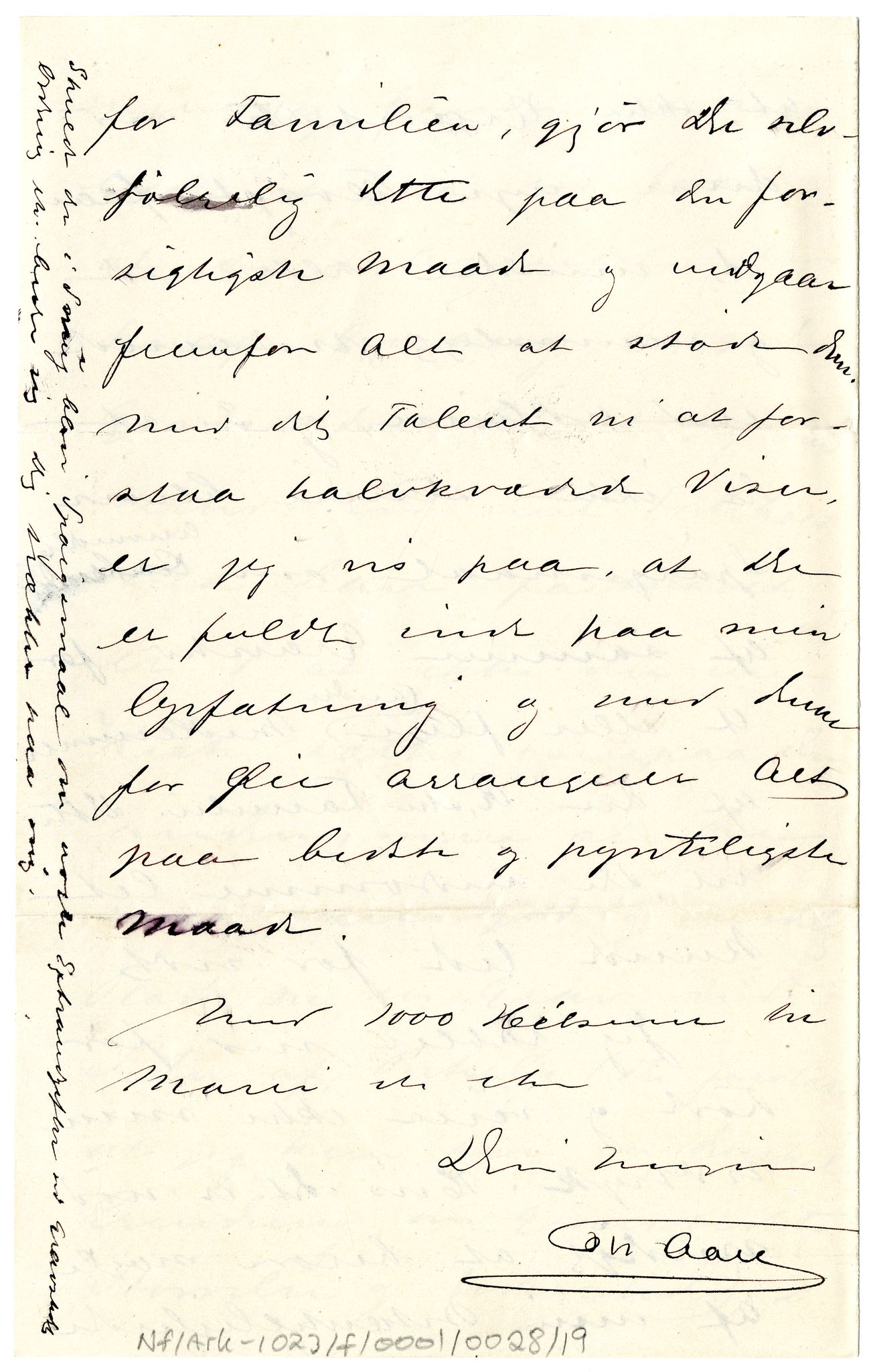 Diderik Maria Aalls brevsamling, NF/Ark-1023/F/L0001: D.M. Aalls brevsamling. A - B, 1738-1889, p. 362