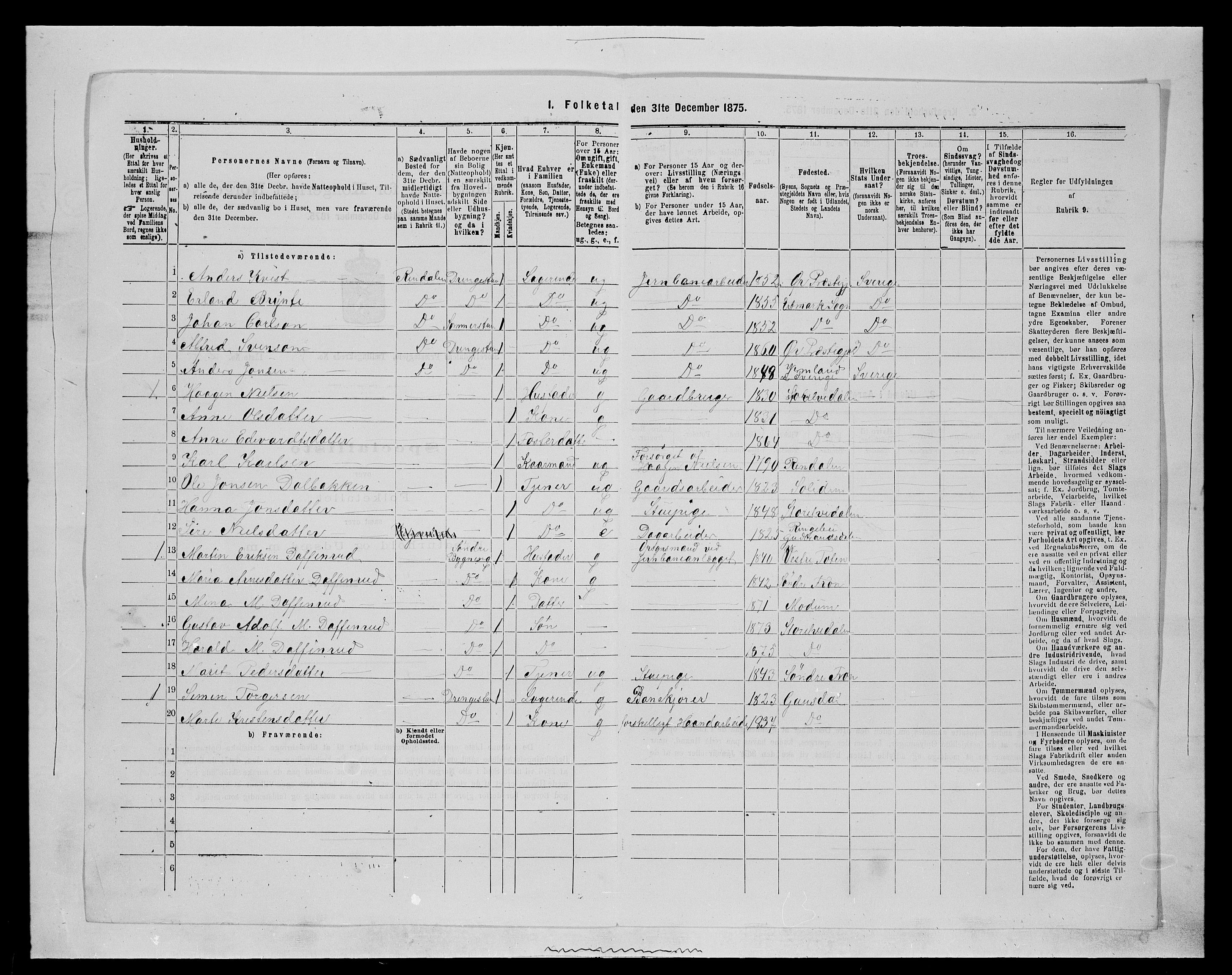 SAH, 1875 census for 0430P Stor-Elvdal, 1875, p. 818