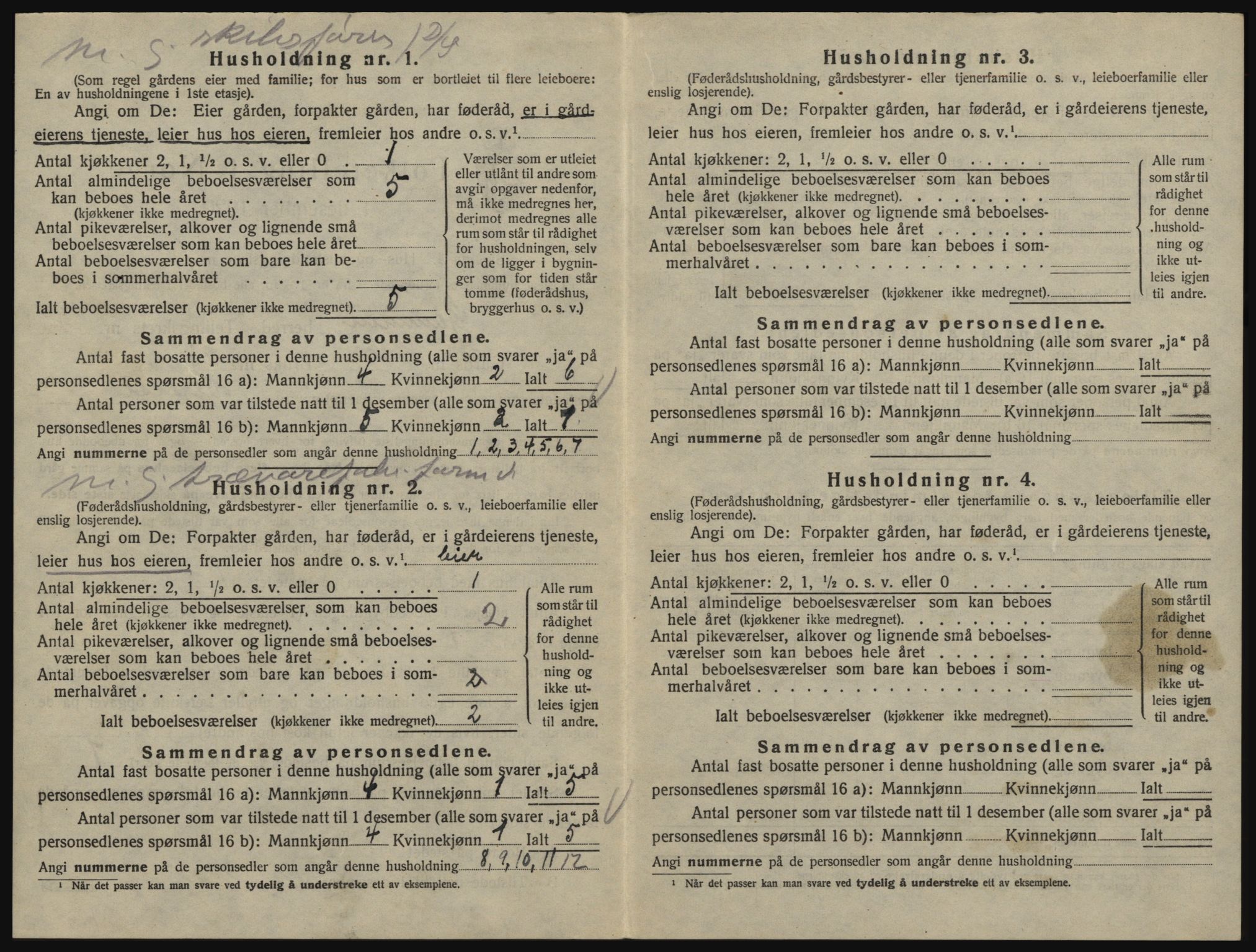 SAO, 1920 census for Glemmen, 1920, p. 2144