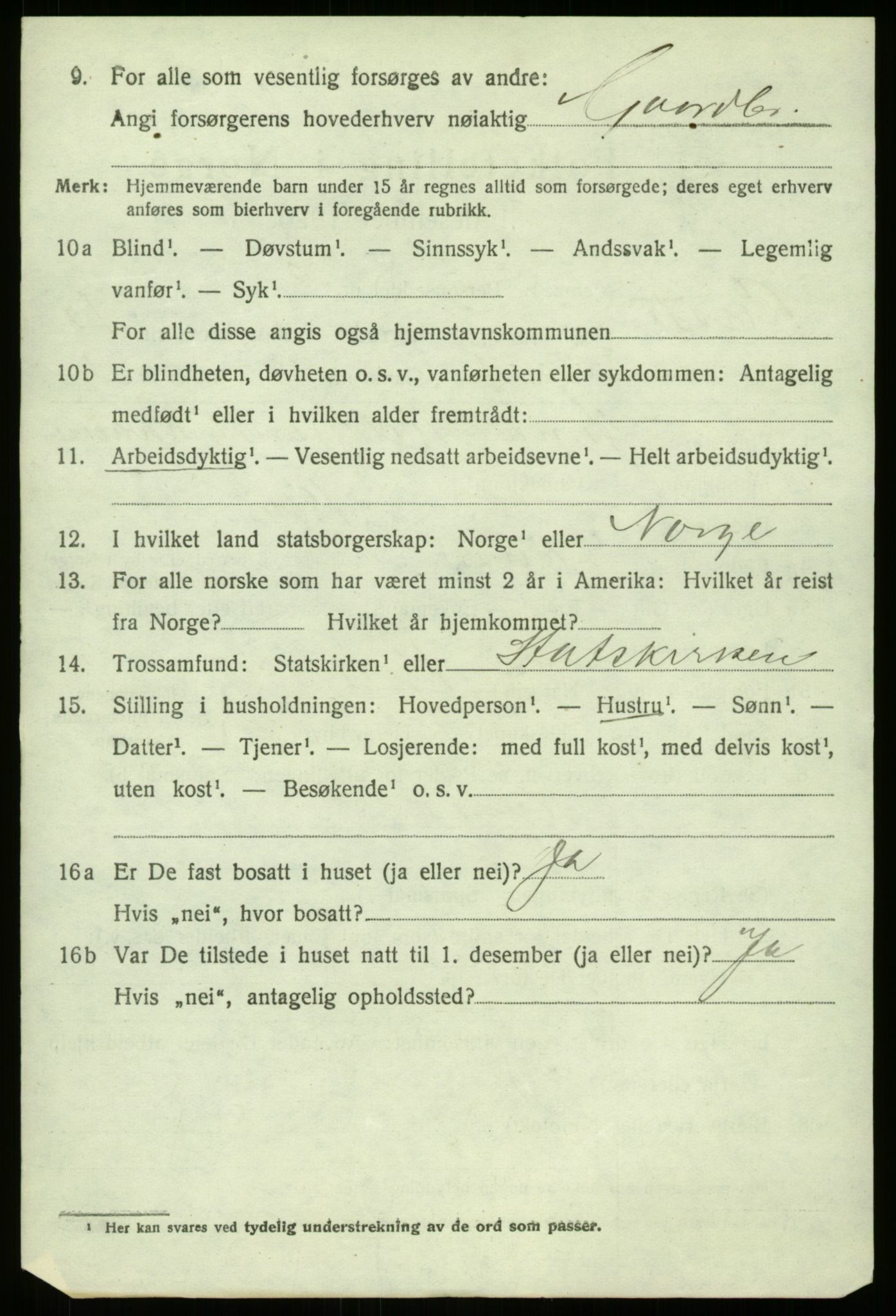 SAB, 1920 census for Luster, 1920, p. 6039