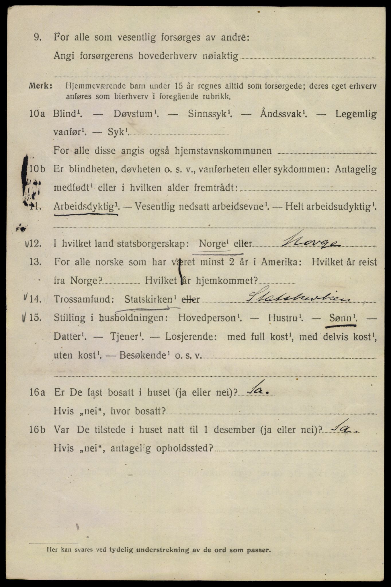 SAO, 1920 census for Kristiania, 1920, p. 167364