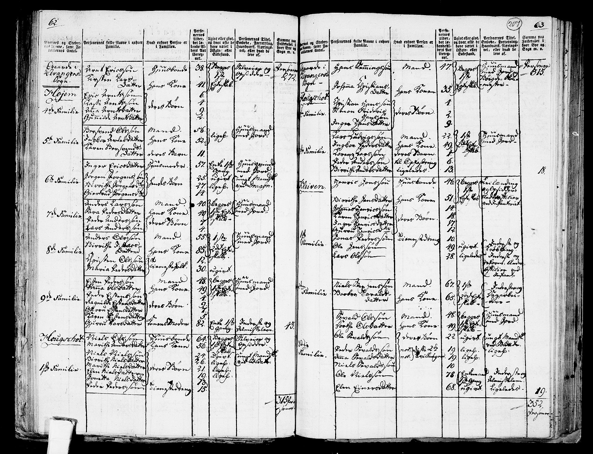 RA, 1801 census for 1719P Skogn, 1801, p. 206b-207a