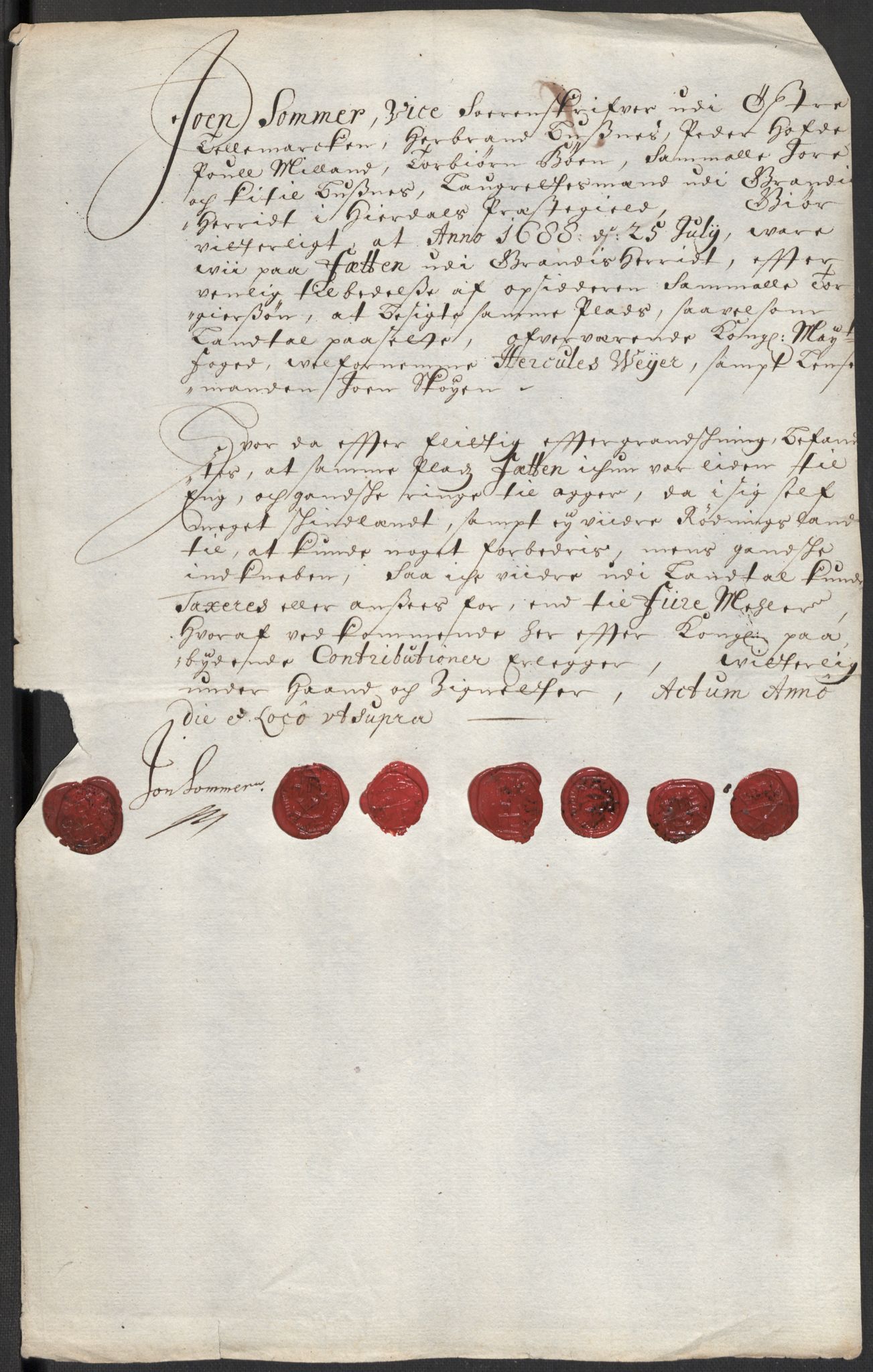 Rentekammeret inntil 1814, Reviderte regnskaper, Fogderegnskap, RA/EA-4092/R35/L2087: Fogderegnskap Øvre og Nedre Telemark, 1687-1689, p. 22