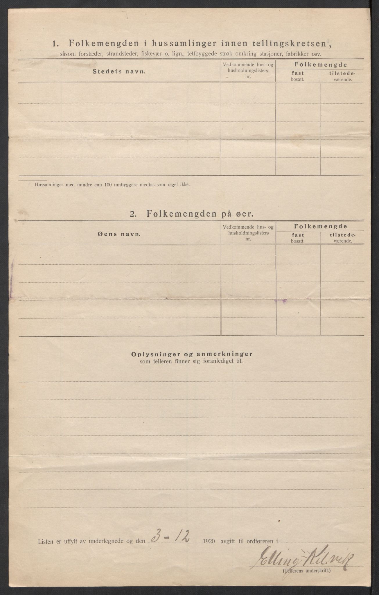 SAT, 1920 census for Meløy, 1920, p. 23