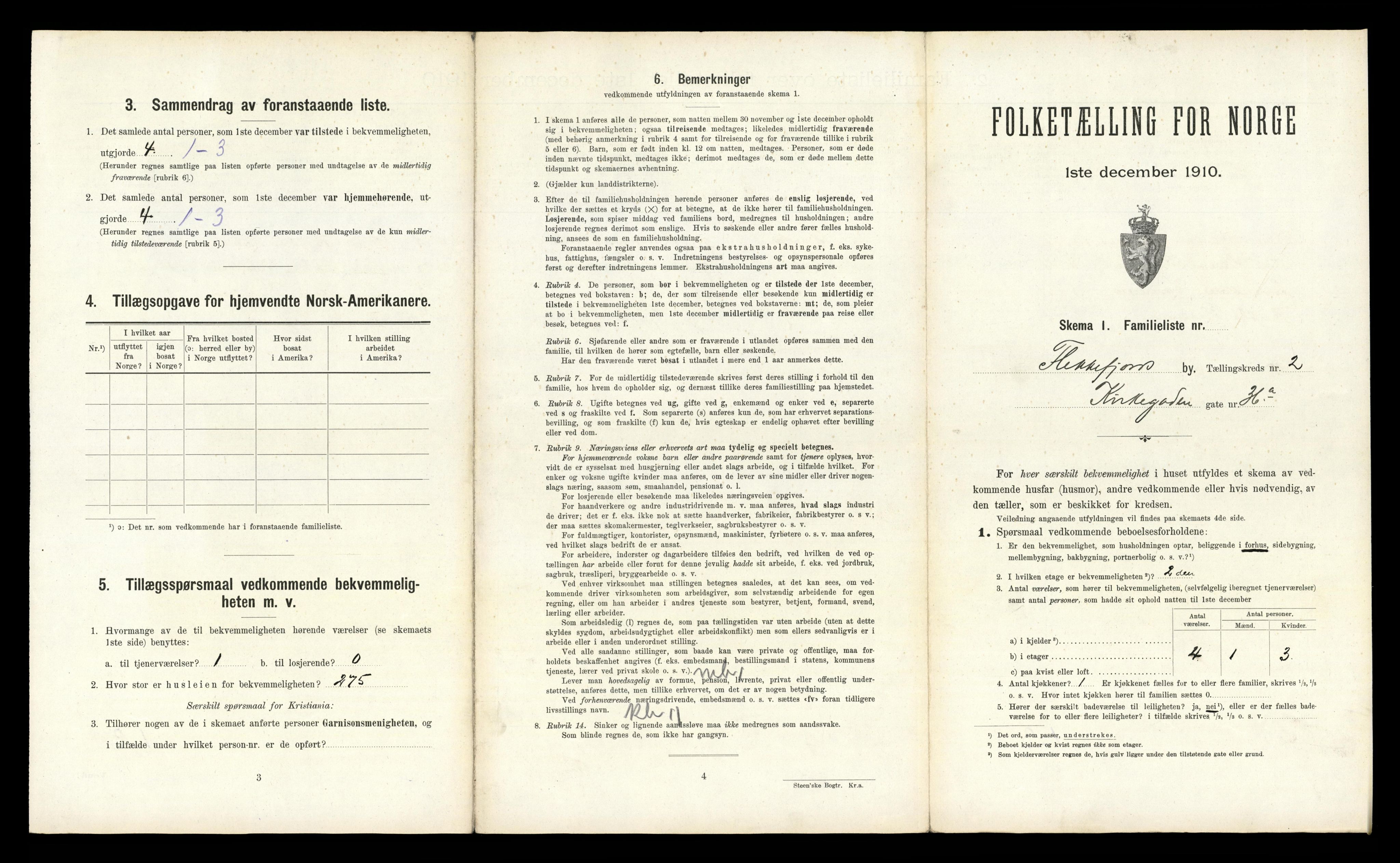 RA, 1910 census for Flekkefjord, 1910, p. 204